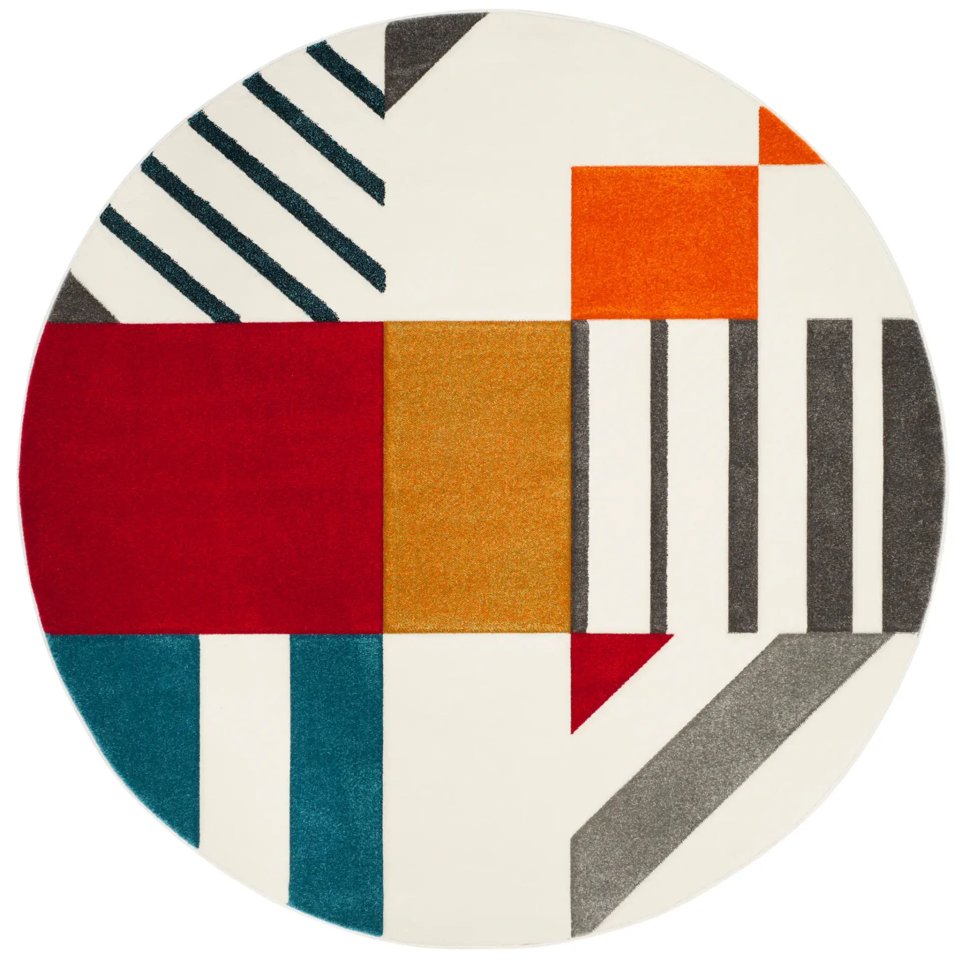 Hollywood Block And Stripe Rug