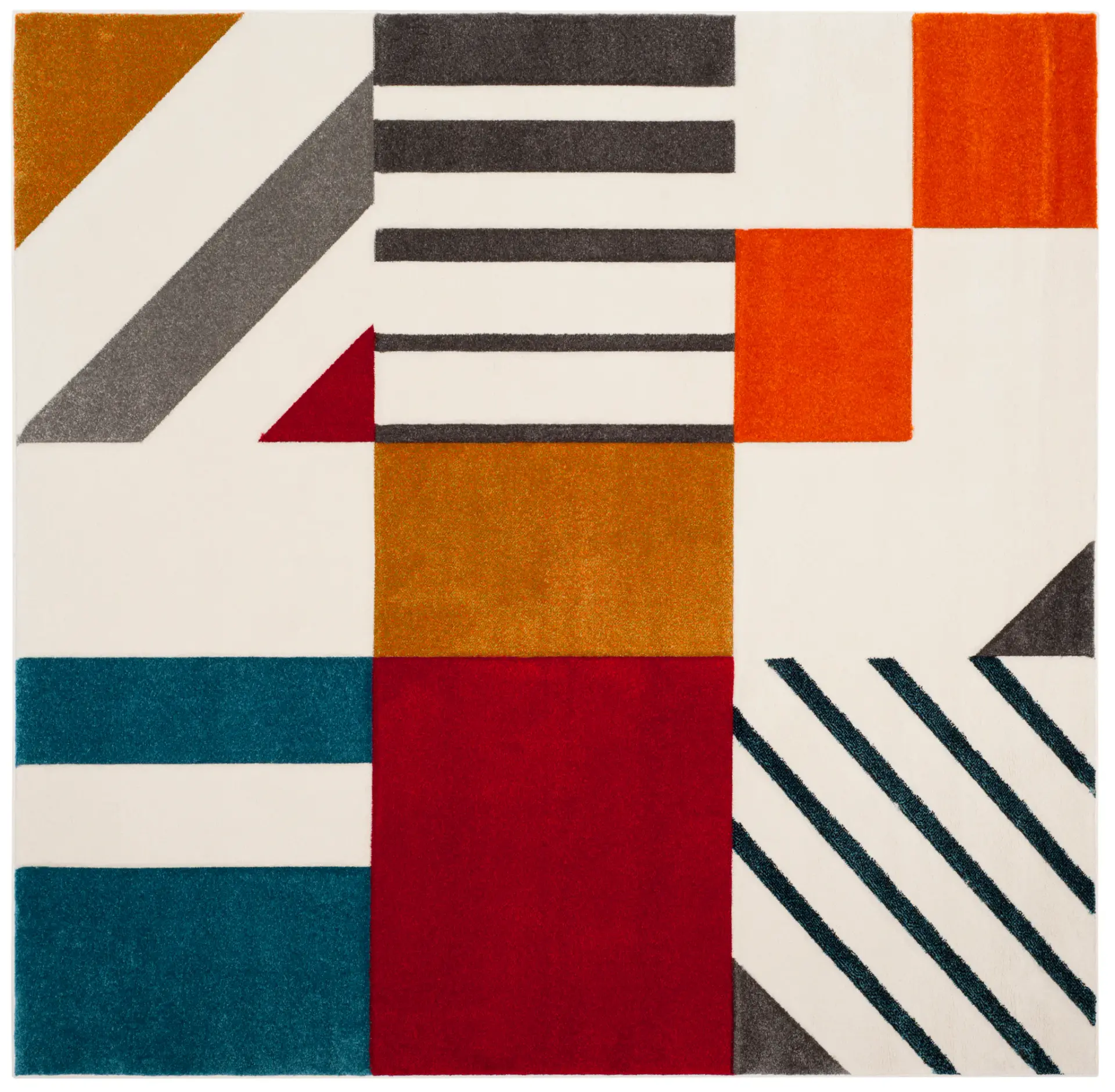 Hollywood Block And Stripe Rug