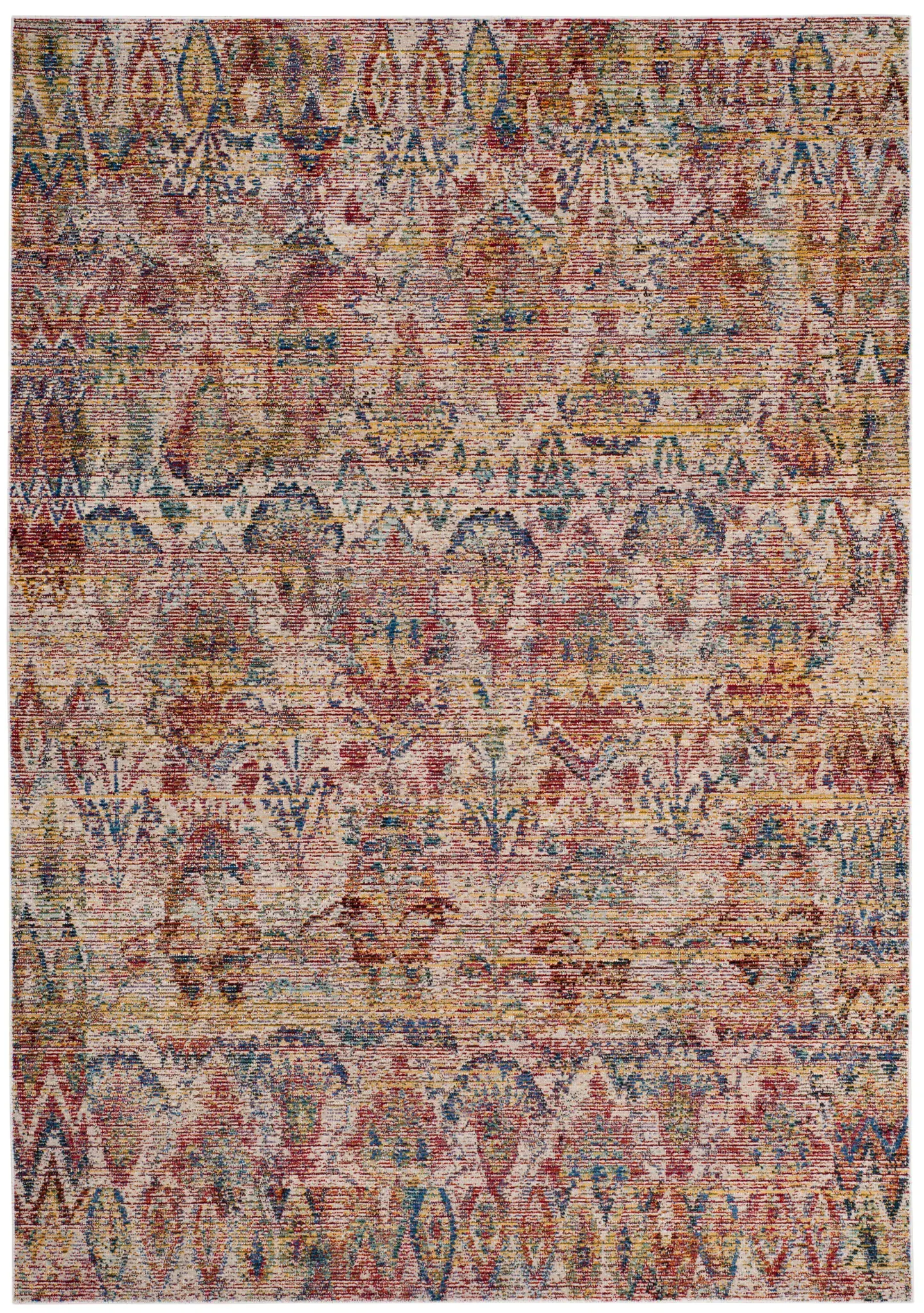 Harmony Distressed Ikat Rug