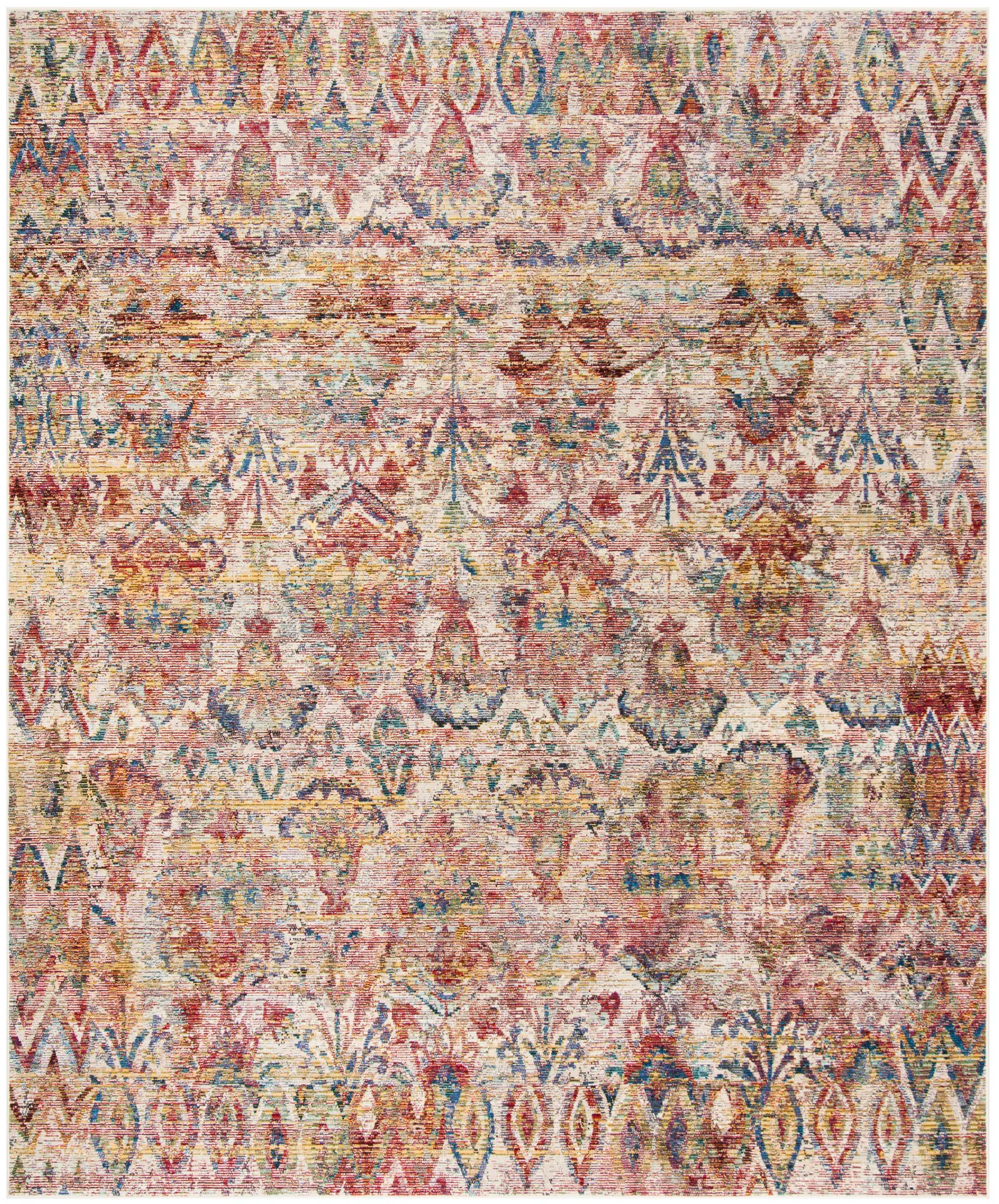 Harmony Distressed Ikat Rug