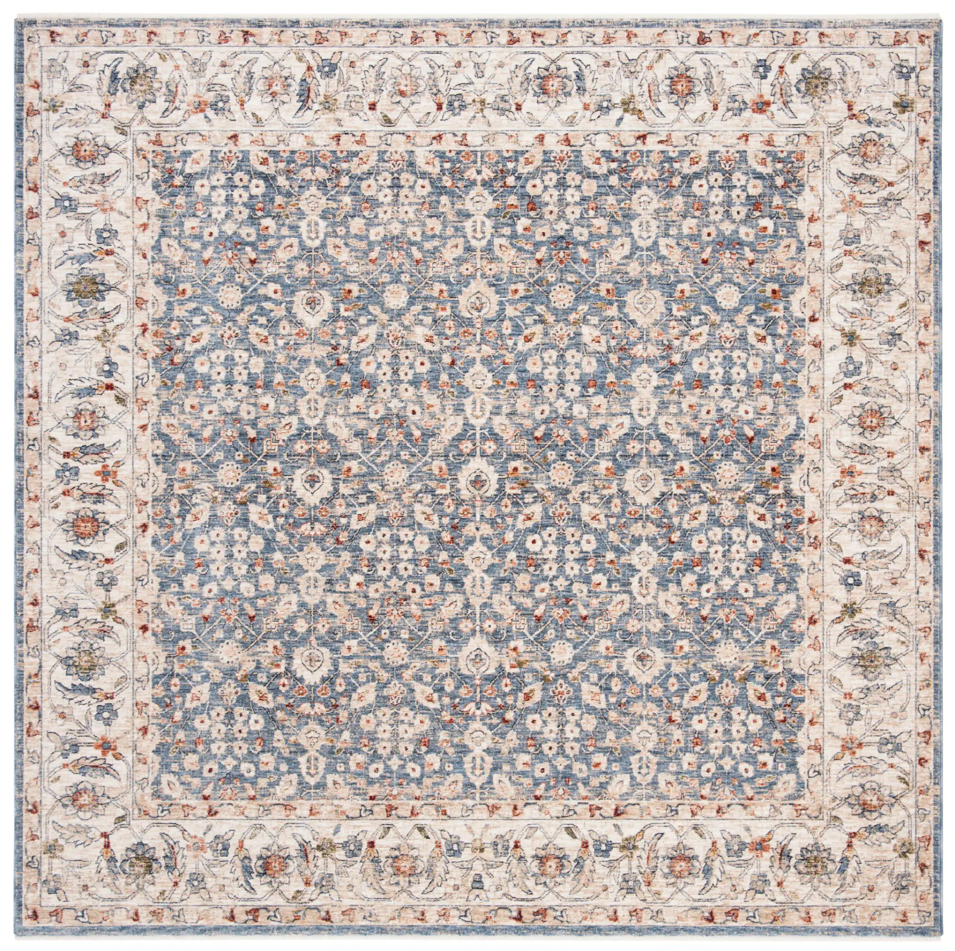 Heirloom Floral Border Rug