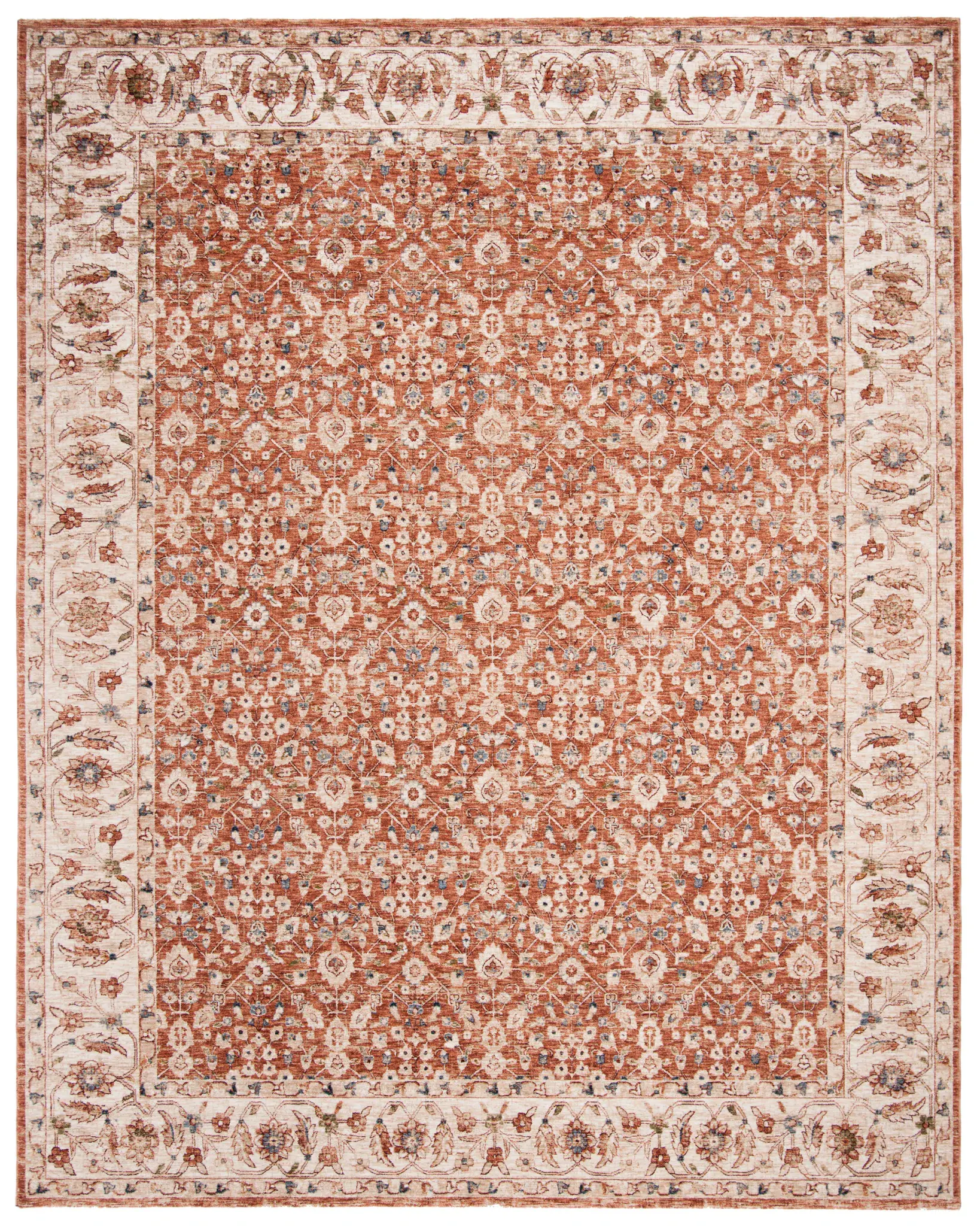 Heirloom Floral Border Rug
