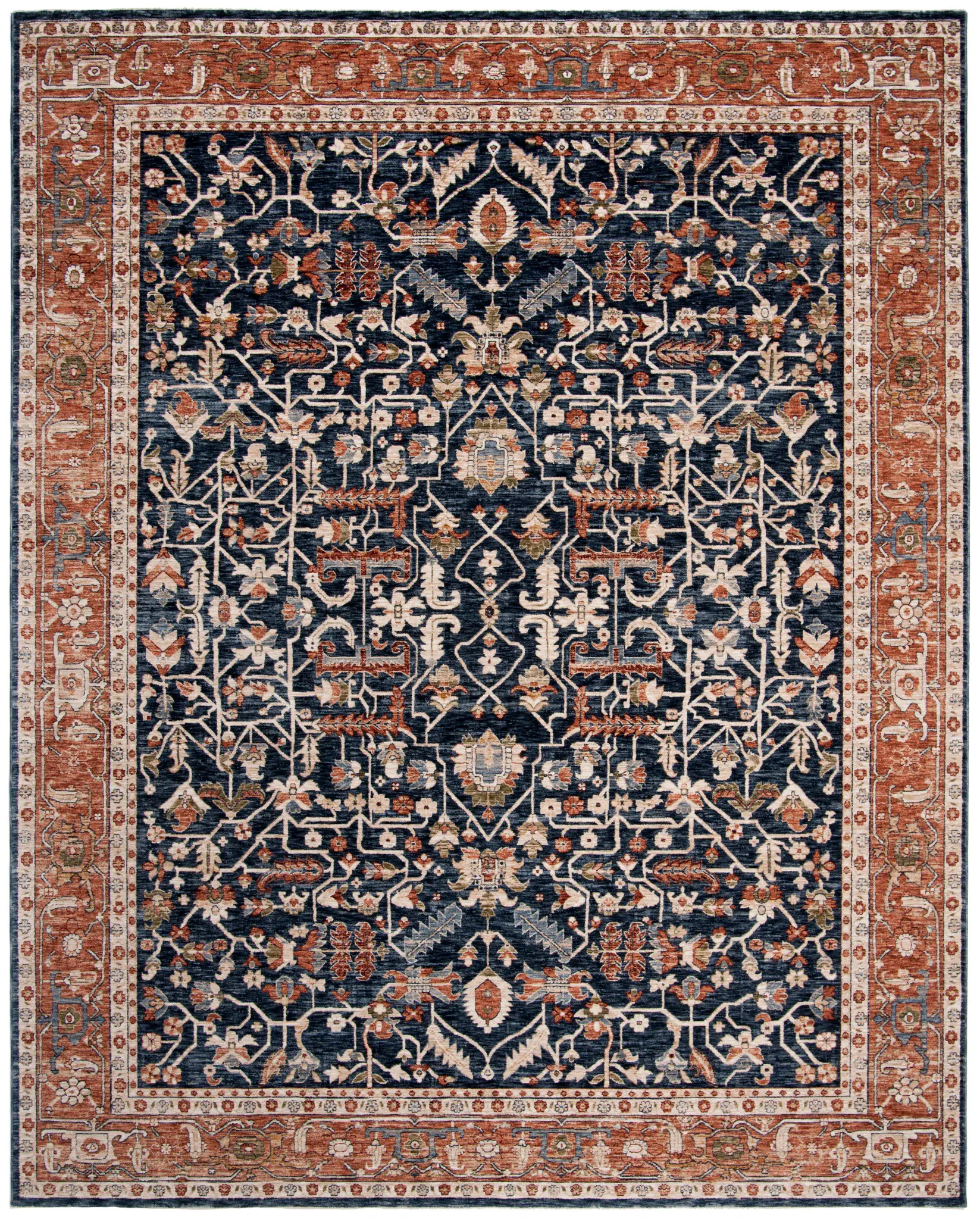 Heirloom Floral Lattice Rug