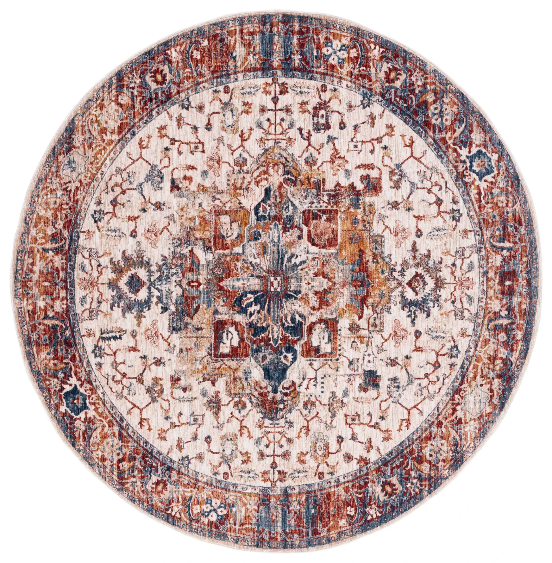Heirloom Medallion Border Rug