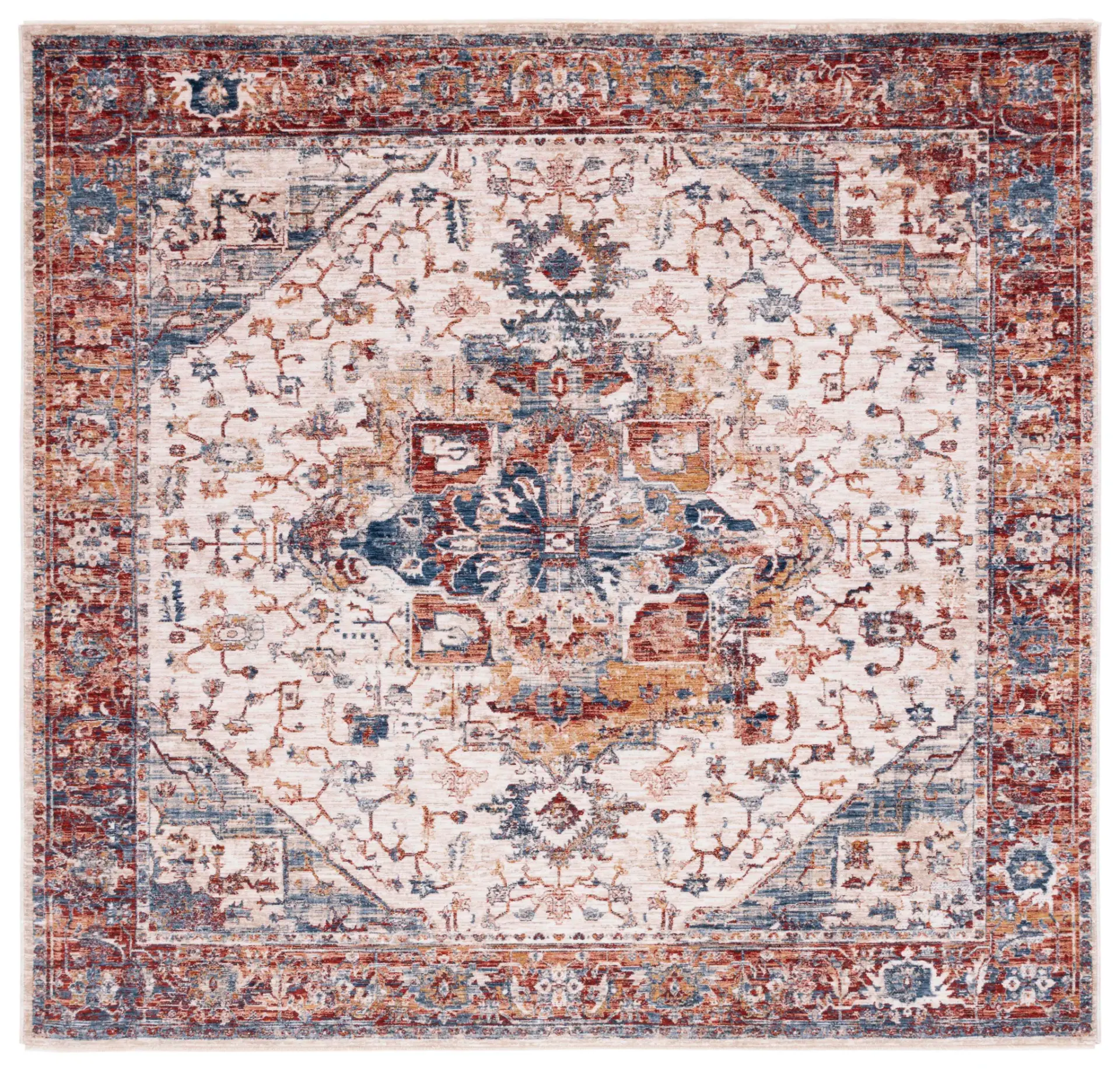 Heirloom Medallion Border Rug