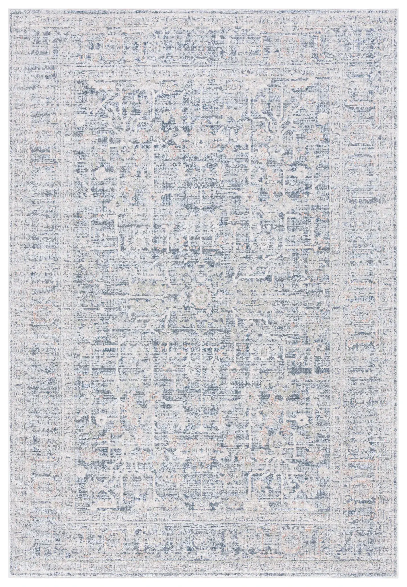 Hunter Distressed Traditional Border Rug