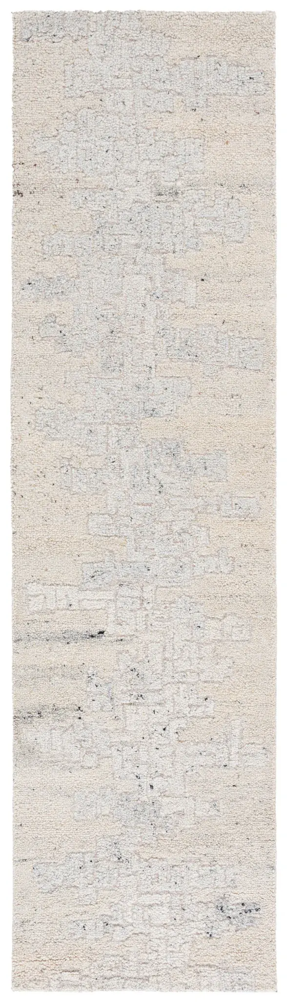 Harvest Distressed Abstract Grid Hand-Tufted Wool Rug