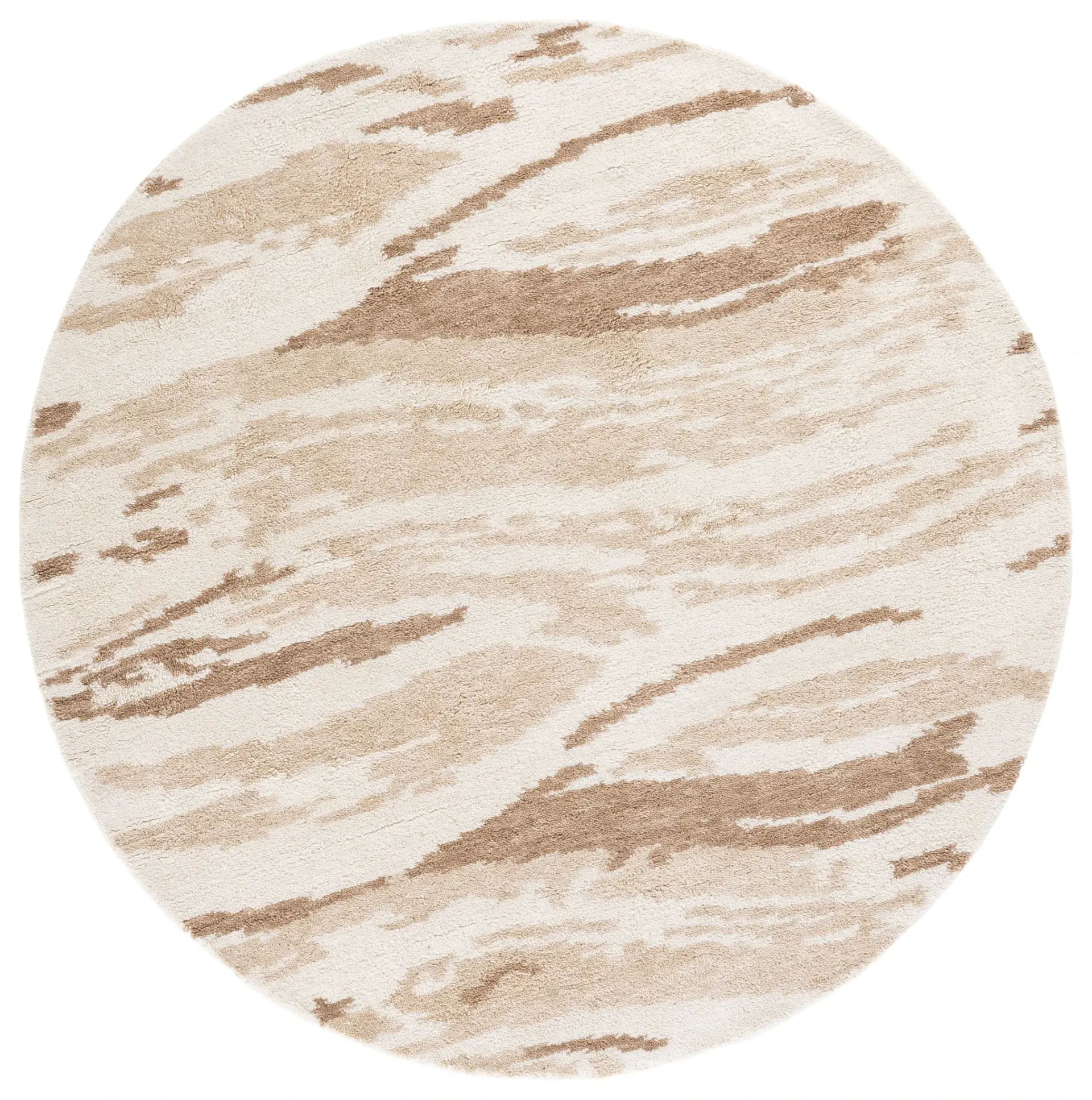 Harvest Abstract Swirl Hand-Tufted Wool Rug