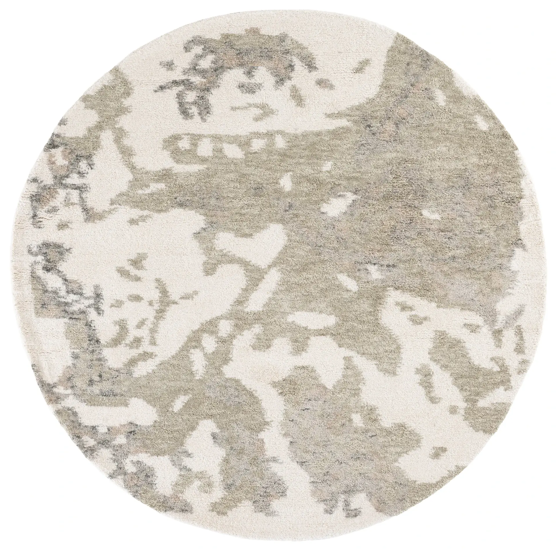 Harvest Abstract Watercolor Hand-Tufted Wool Rug