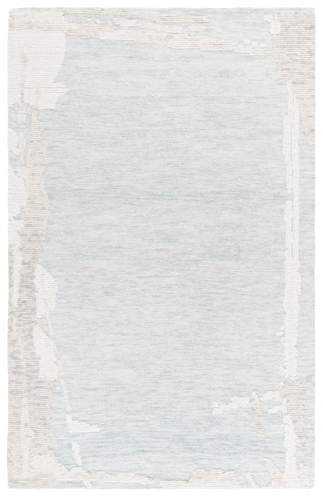 Harvest Abstract Border Hand-Tufted Wool Rug