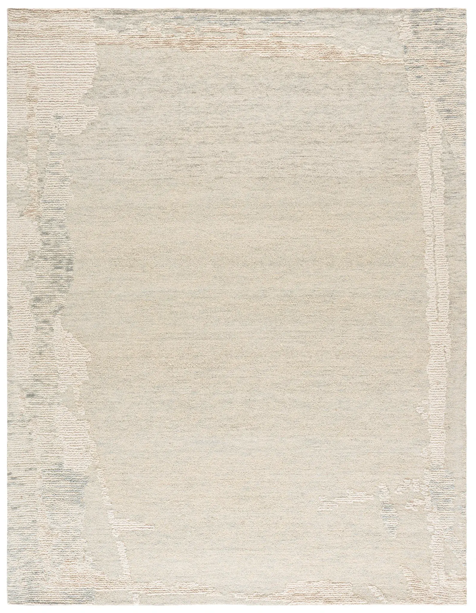 Harvest Abstract Border Hand-Tufted Wool Rug