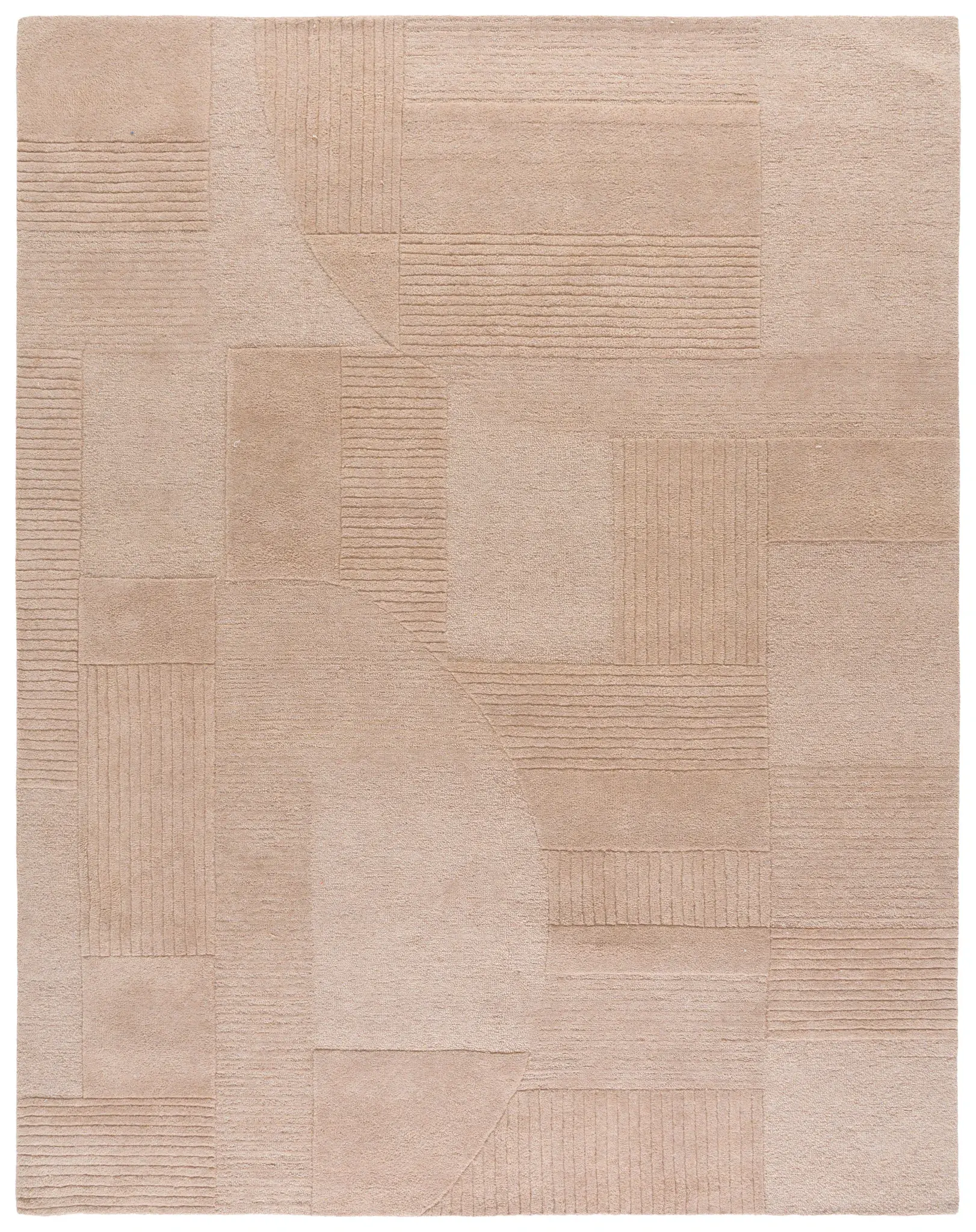 Harvest Abstract Block Hand-Tufted Rug