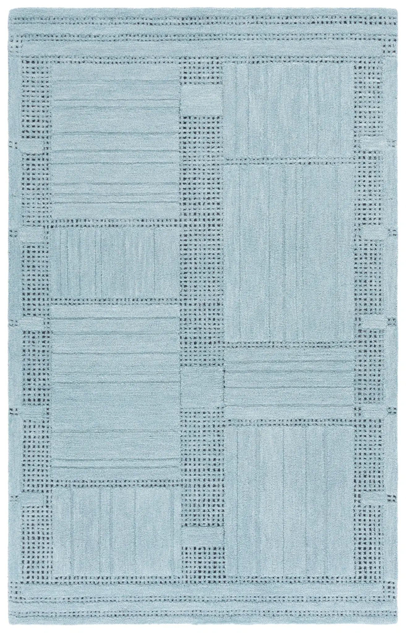Harvest Textured Block Hand-Tufted Wool Rug