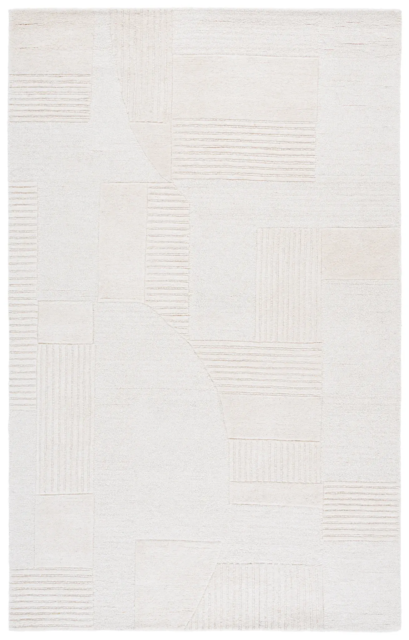 Harvest Geometric Collage Hand-Tufted Wool Rug