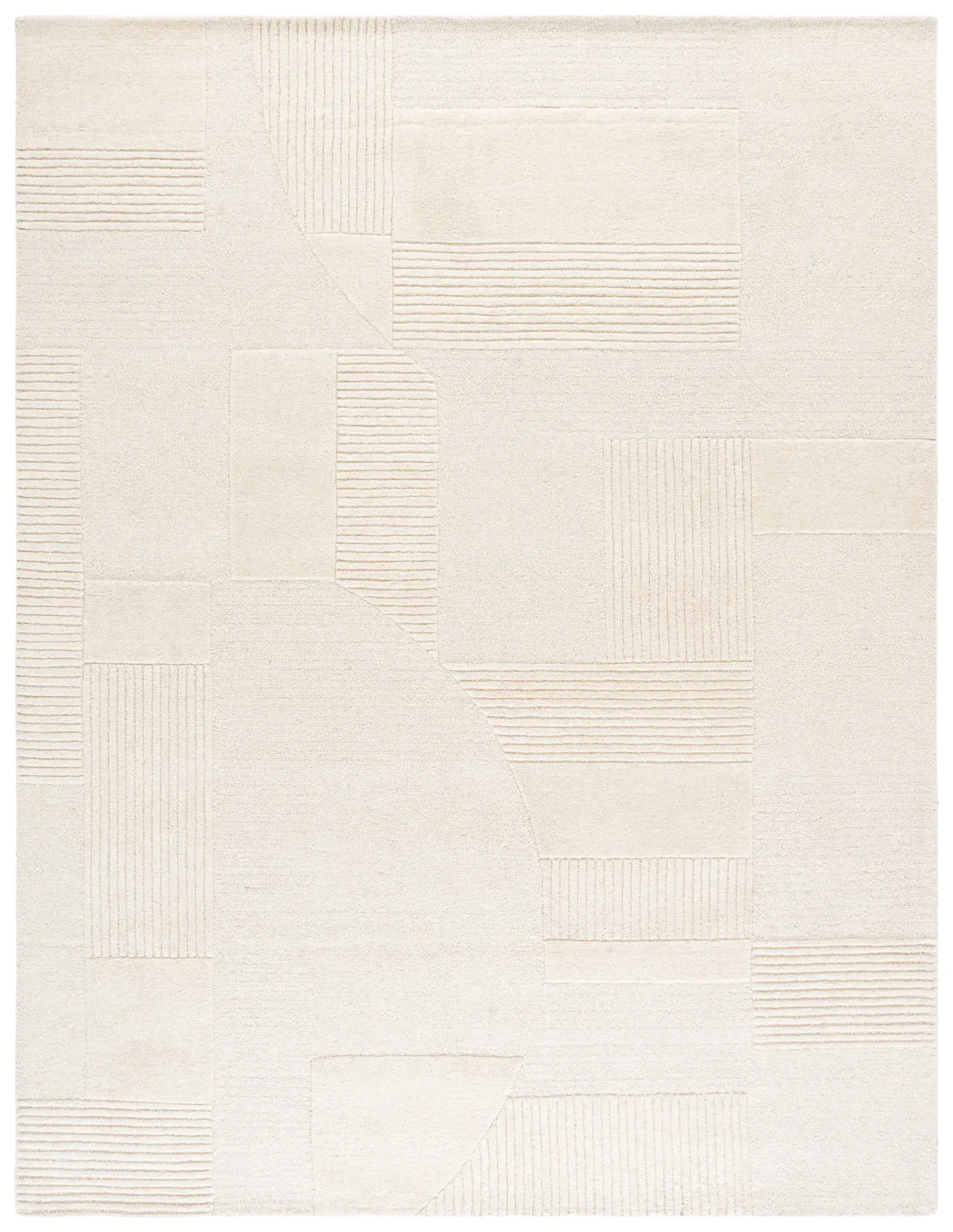 Harvest Geometric Collage Hand-Tufted Wool Rug