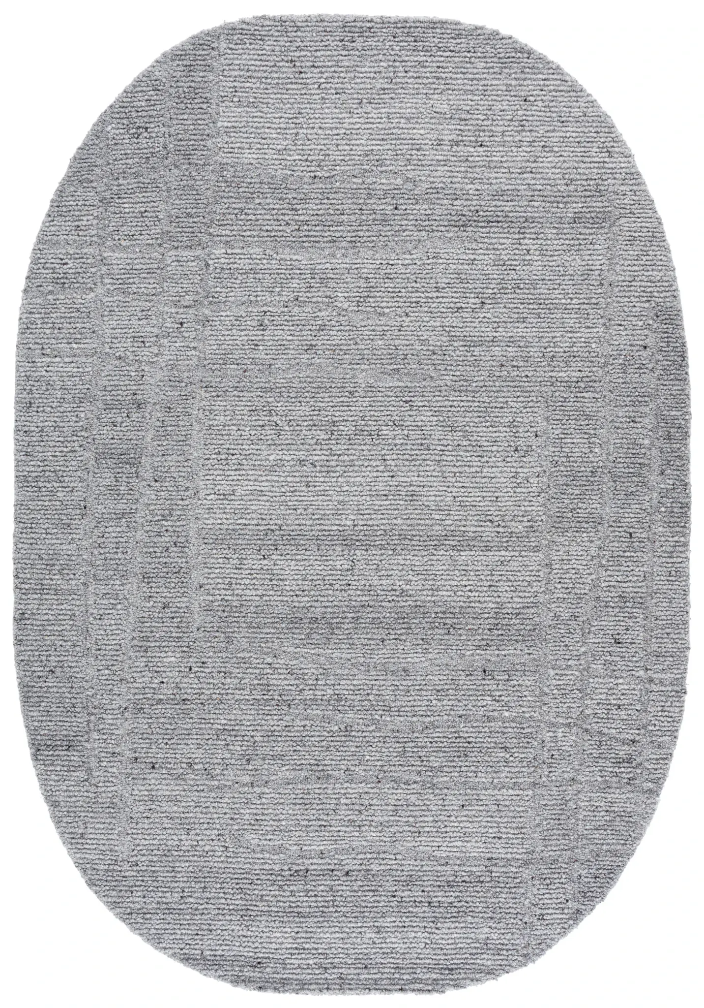 Harvest Ribbed Oval Hand-Tufted Wool Rug