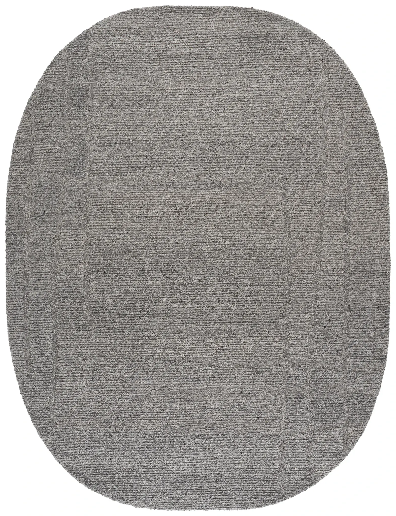 Harvest Ribbed Oval Hand-Tufted Wool Rug