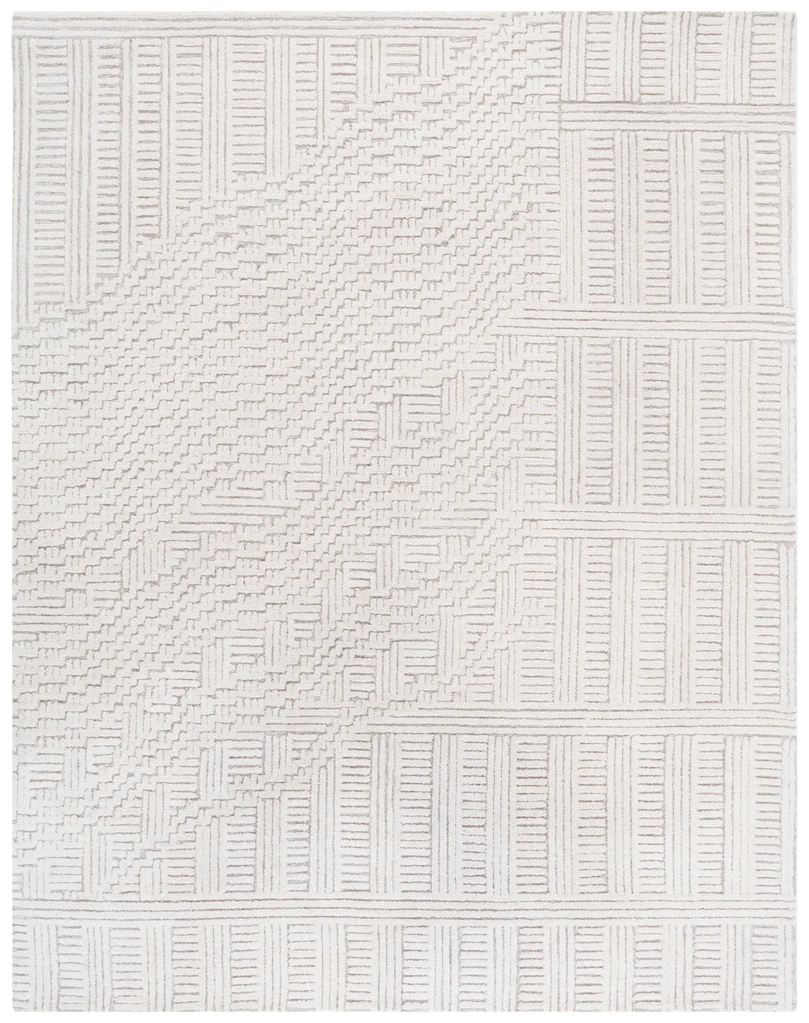 Harvest Linear Blocks Hand-Tufted Wool Rug