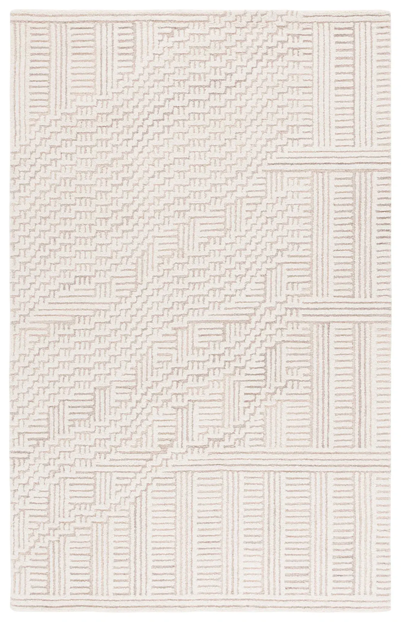Harvest Linear Blocks Hand-Tufted Wool Rug