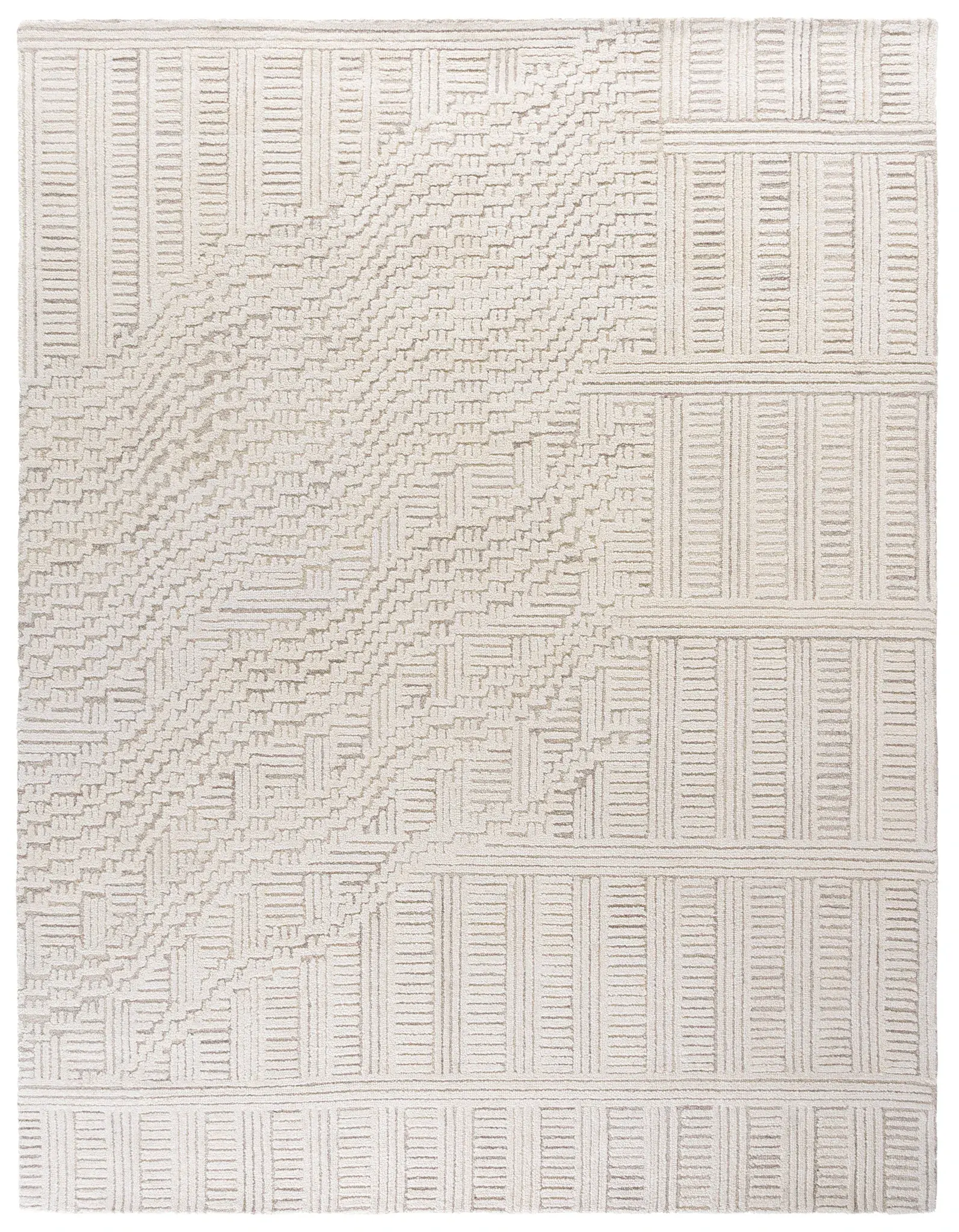 Harvest Linear Blocks Hand-Tufted Wool Rug