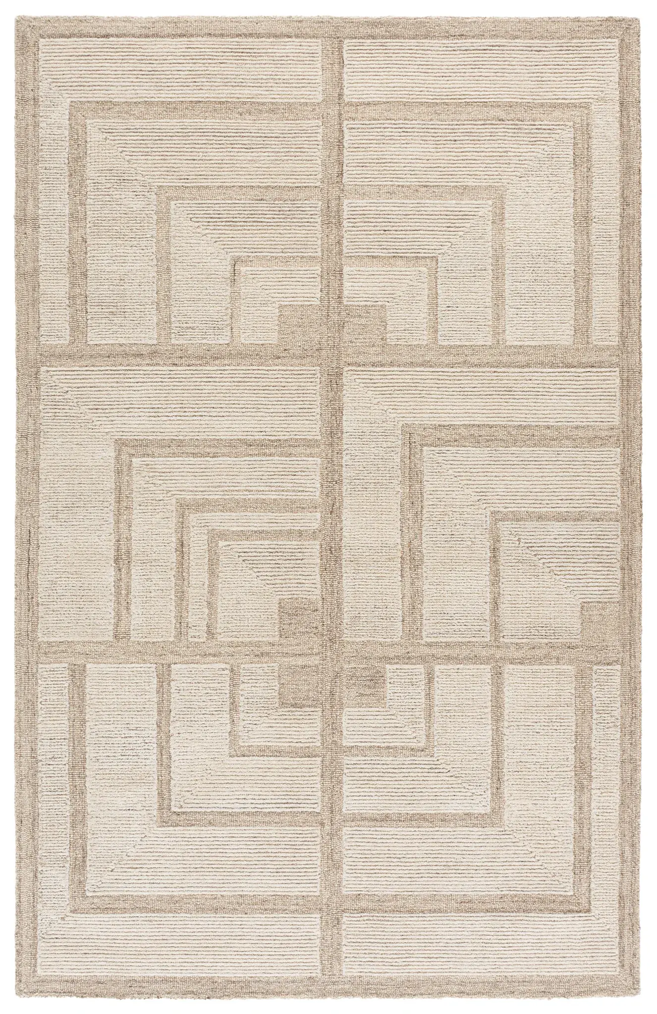 Harvest Modern Geometric Hand-Tufted Wool Rug