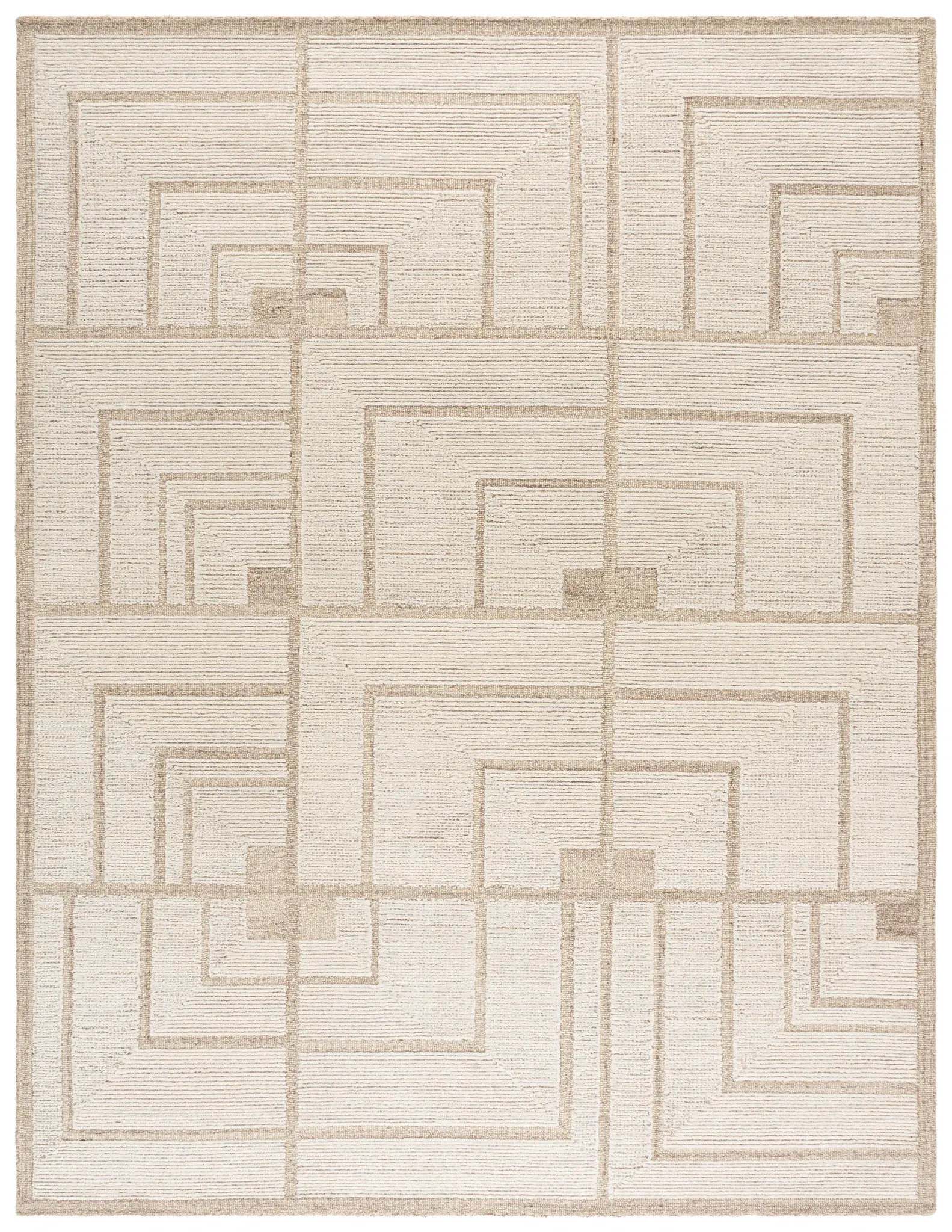 Harvest Modern Geometric Hand-Tufted Wool Rug