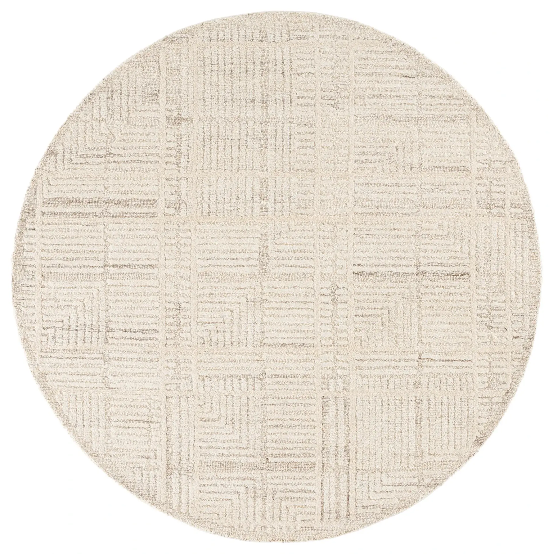 Harvest Modern Grid Hand-Tufted Wool Rug