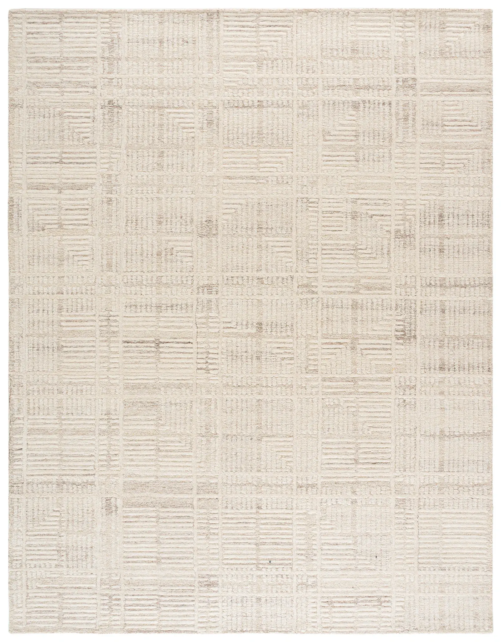 Harvest Modern Grid Hand-Tufted Wool Rug