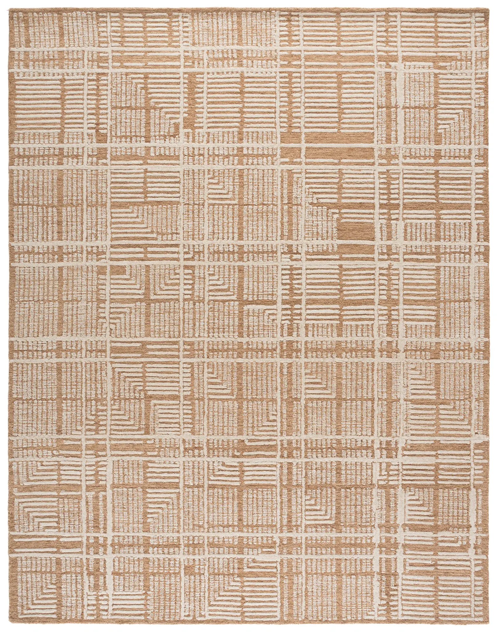 Harvest Modern Grid Hand-Tufted Wool Rug