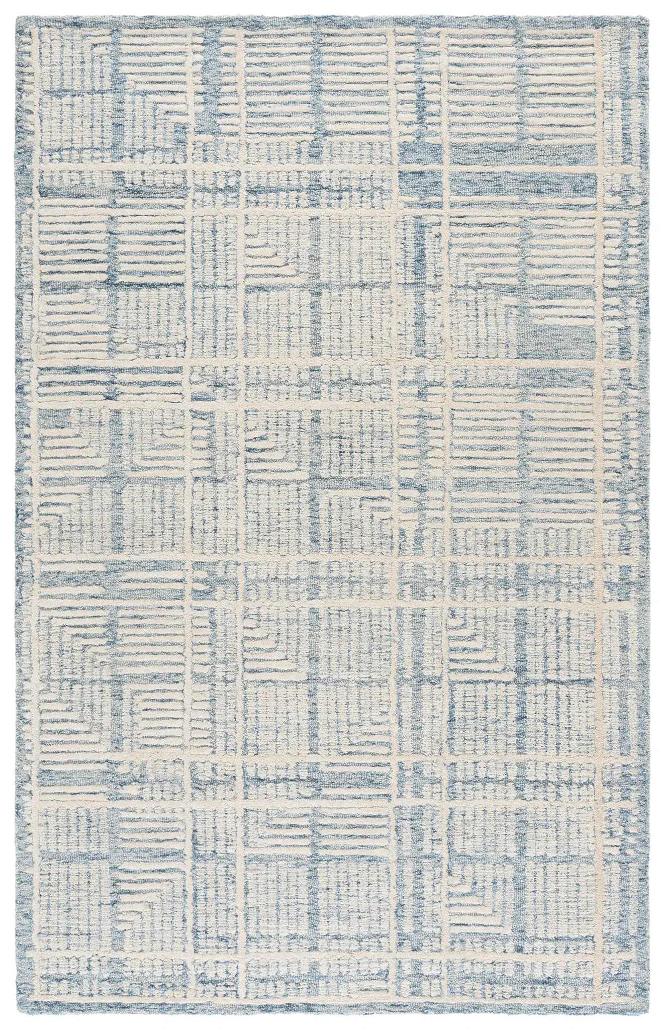 Harvest Modern Grid Hand-Tufted Wool Rug