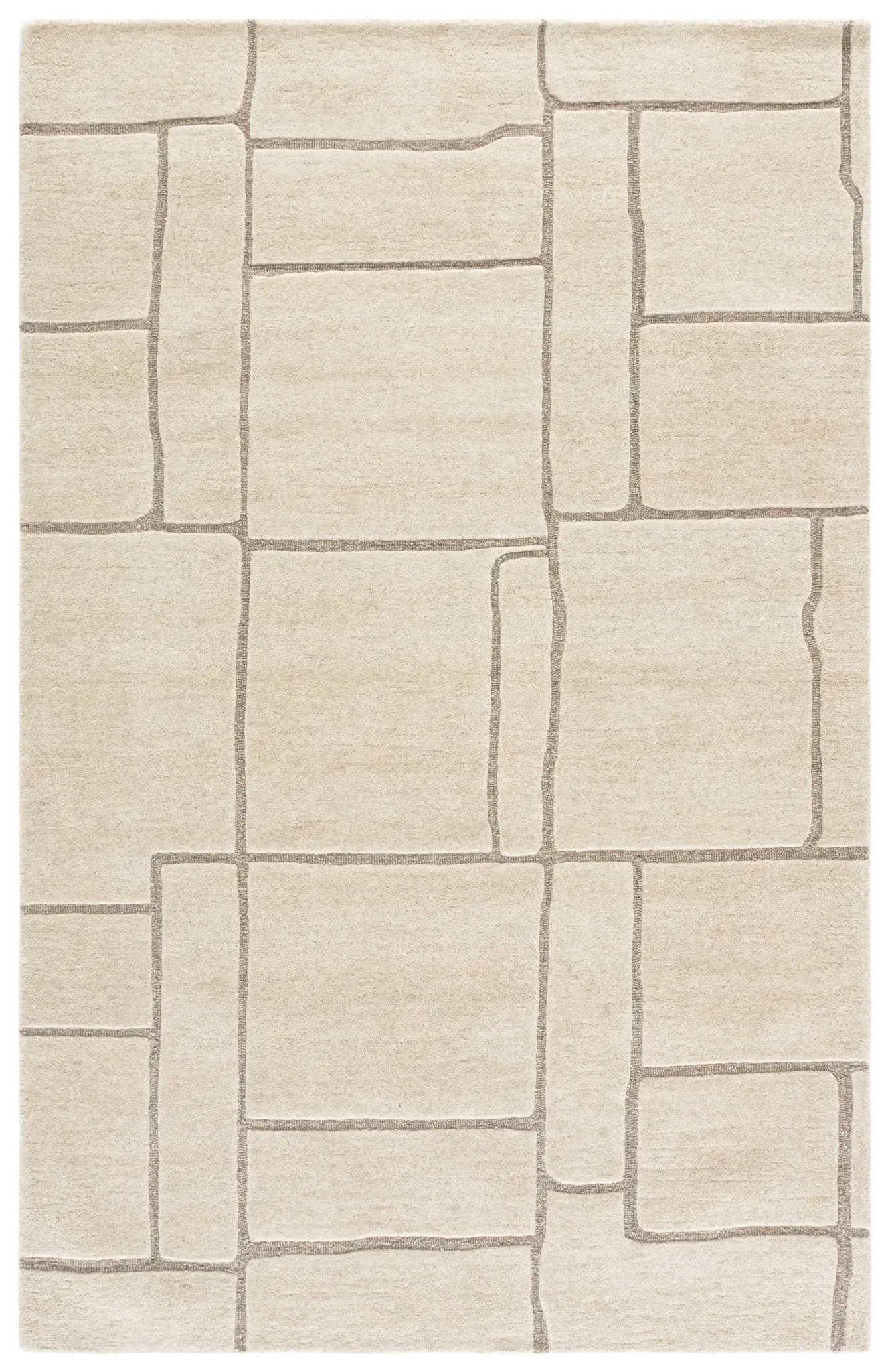 Harvest Modern Geometric Hand-Tufted Wool Rug
