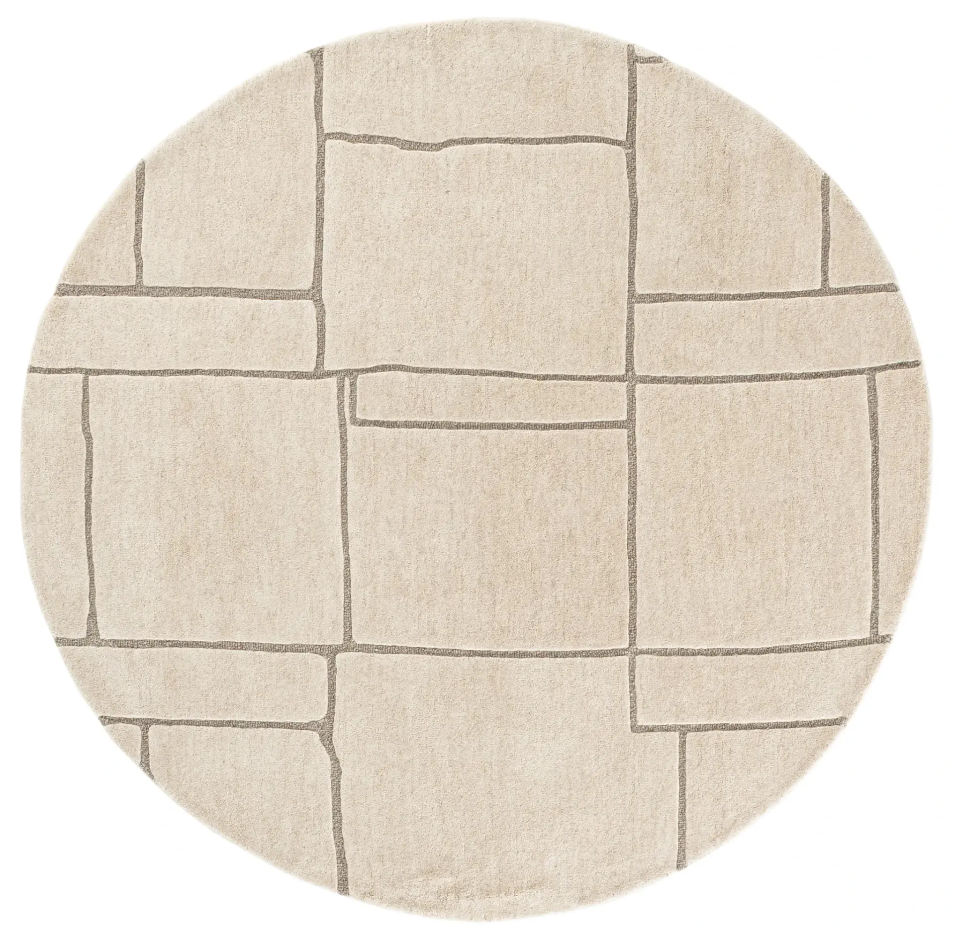 Harvest Modern Geometric Hand-Tufted Wool Rug