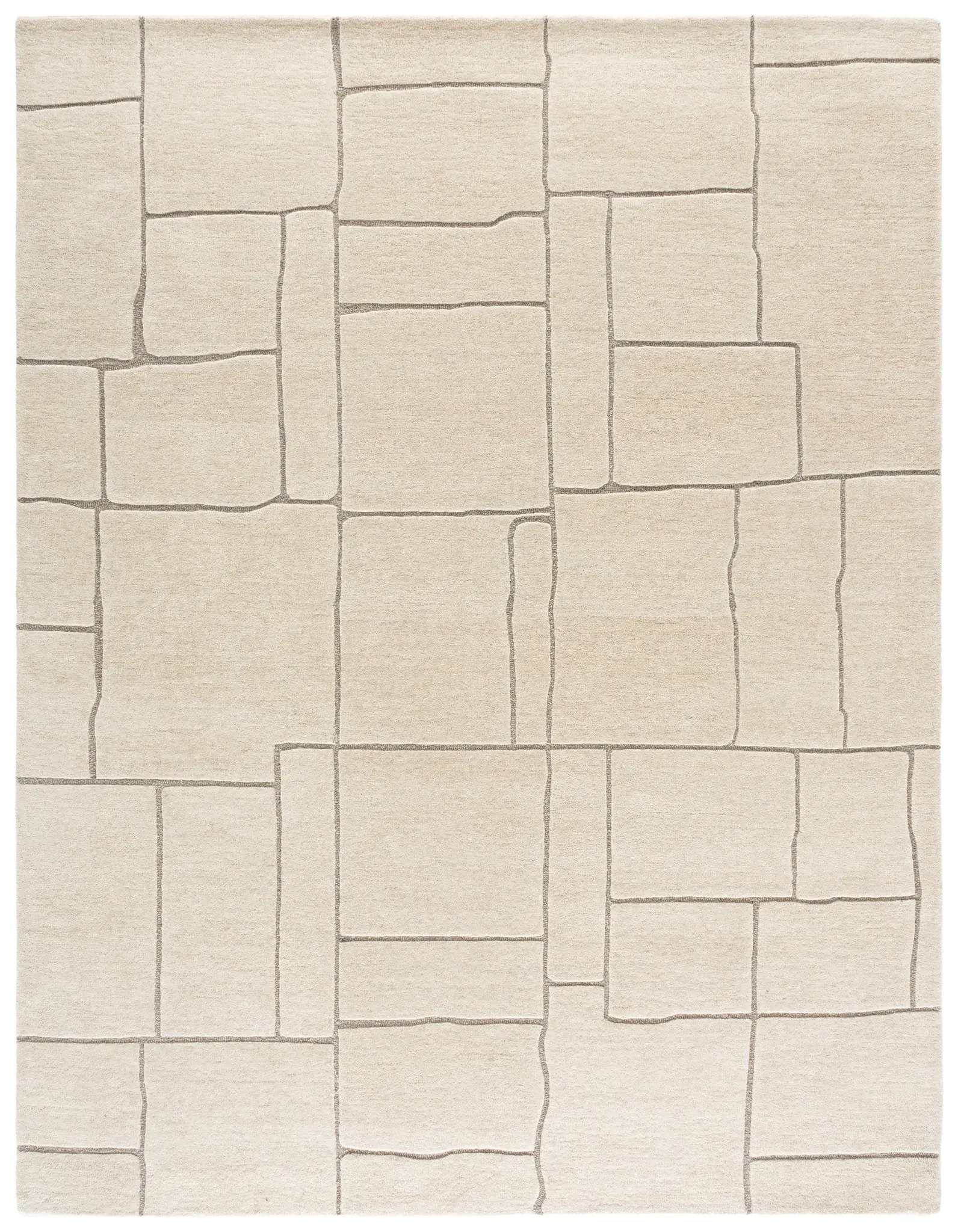 Harvest Modern Geometric Hand-Tufted Wool Rug