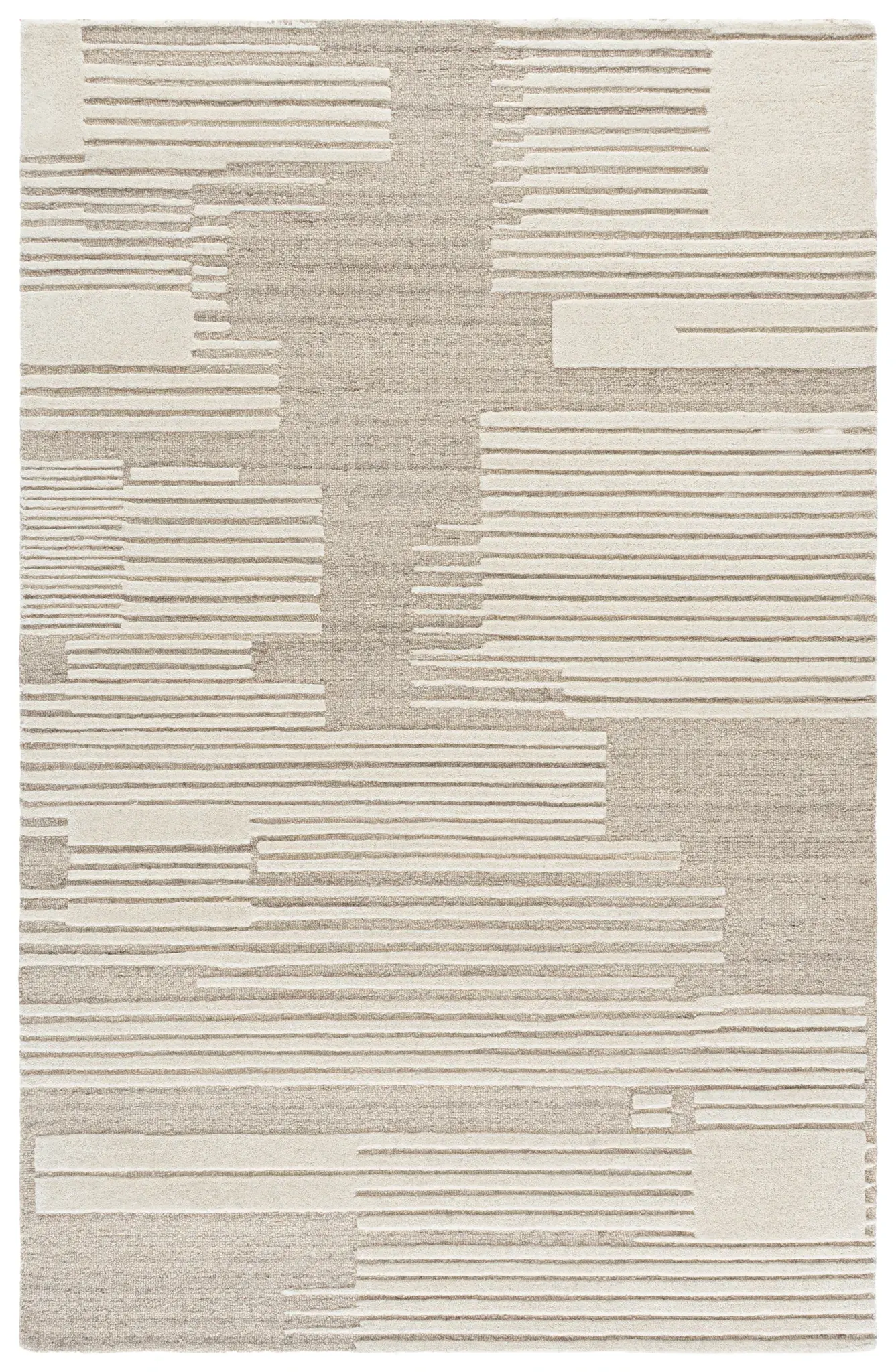 Harvest Modern Stripe Hand-Tufted Wool Rug