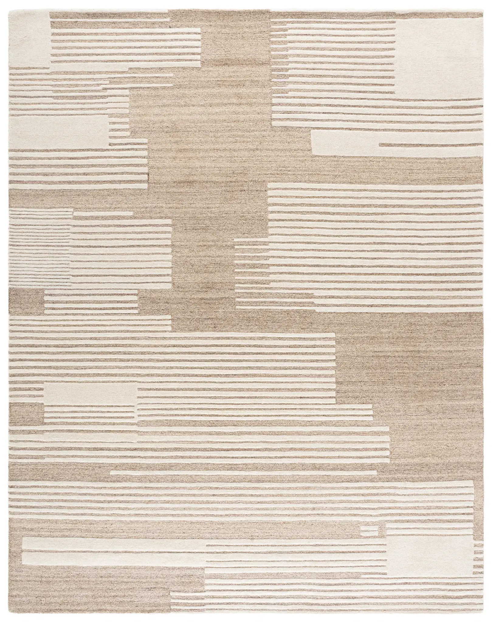 Harvest Modern Stripe Hand-Tufted Wool Rug