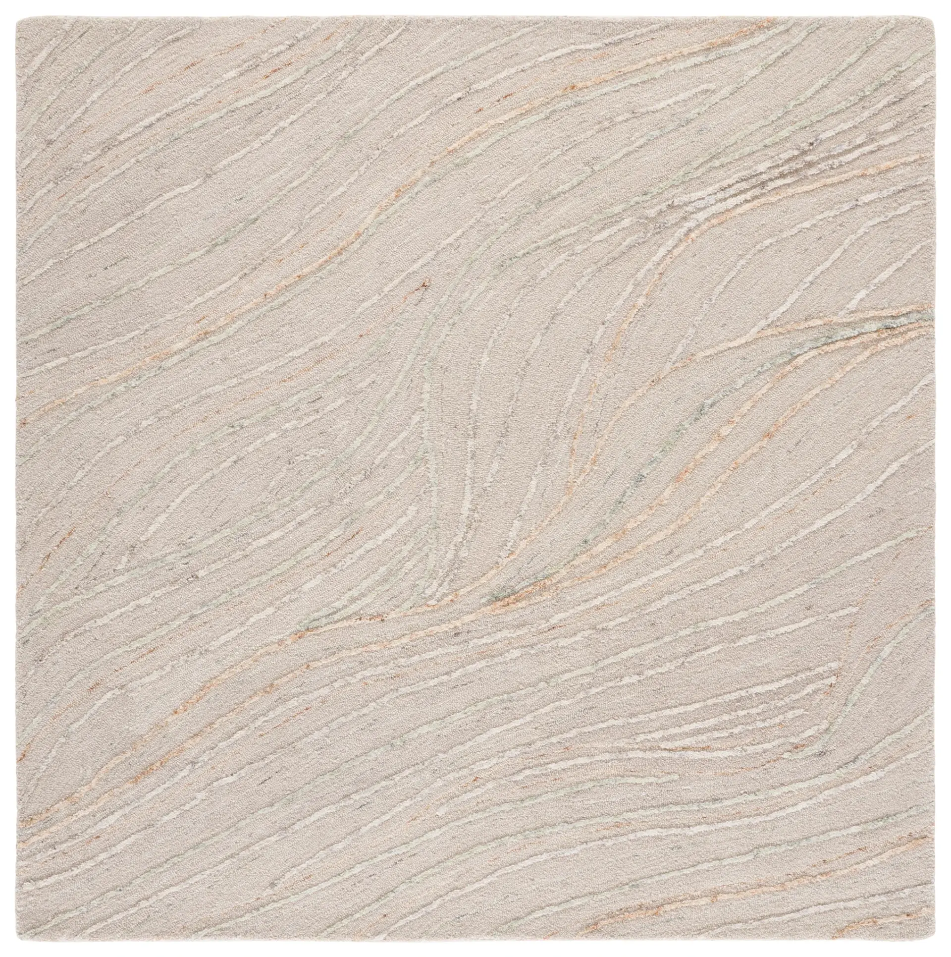 Harvest Organic Waves Hand-Tufted Wool Rug