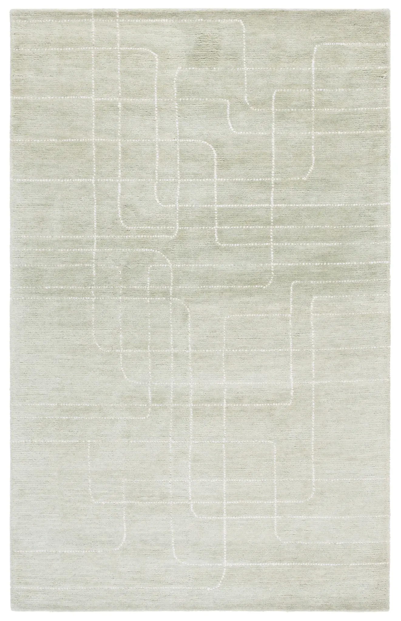 Harvest Dotted Line Hand-Tufted Wool Rug