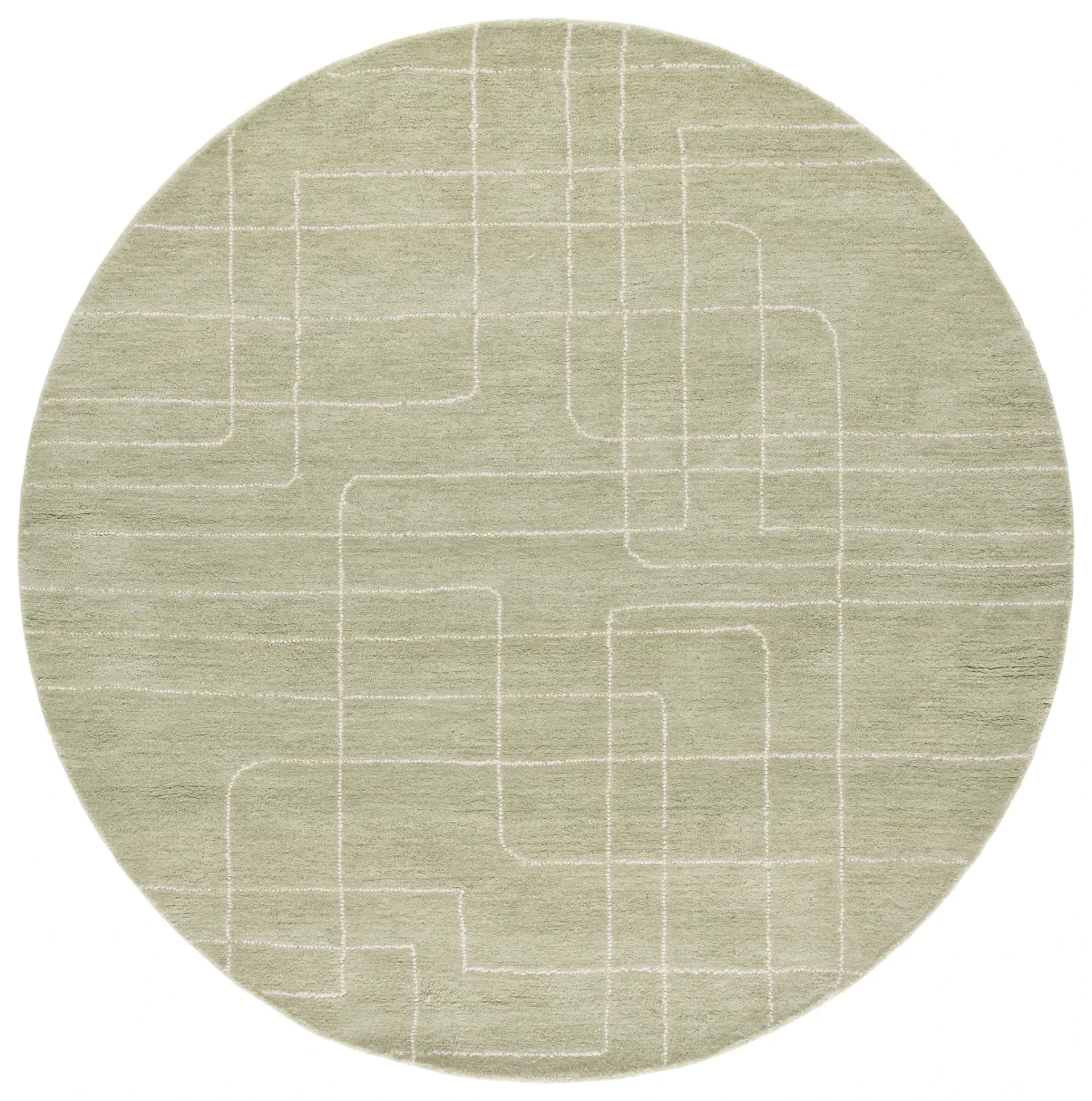 Harvest Dotted Line Hand-Tufted Wool Rug
