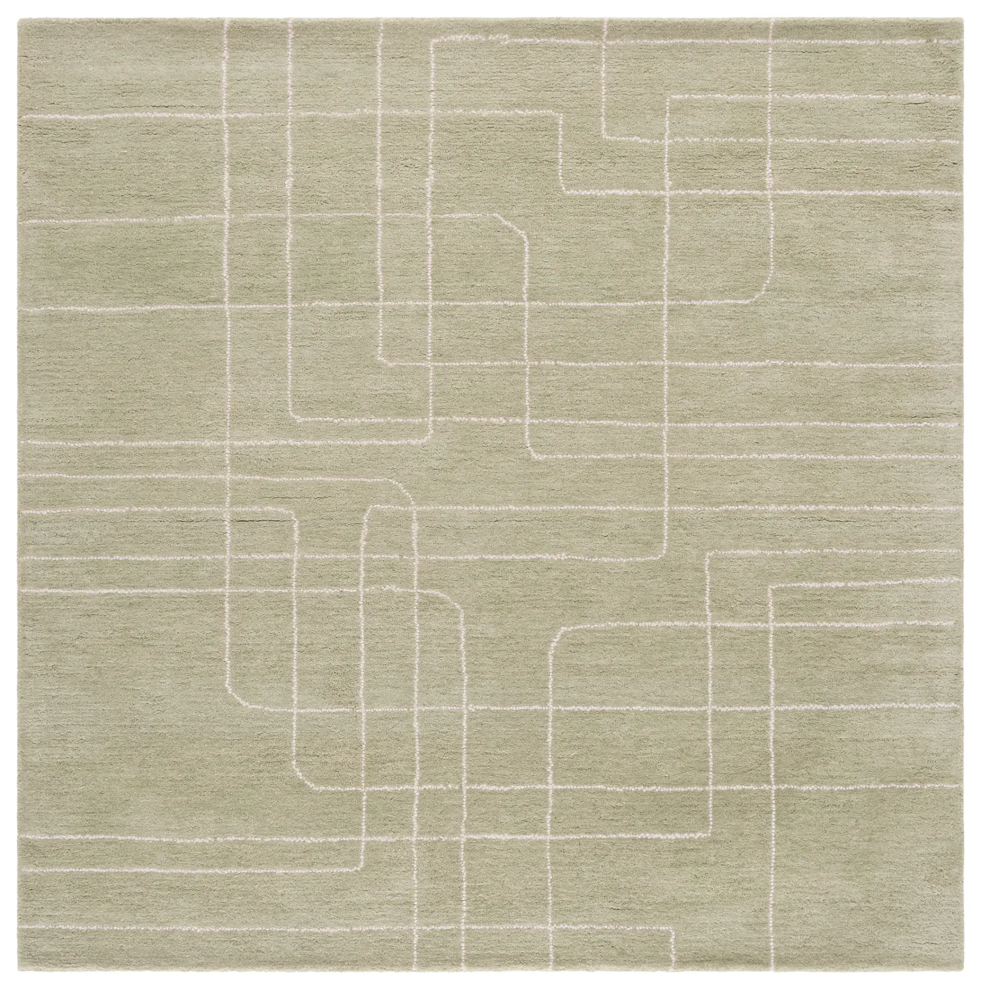 Harvest Dotted Line Hand-Tufted Wool Rug