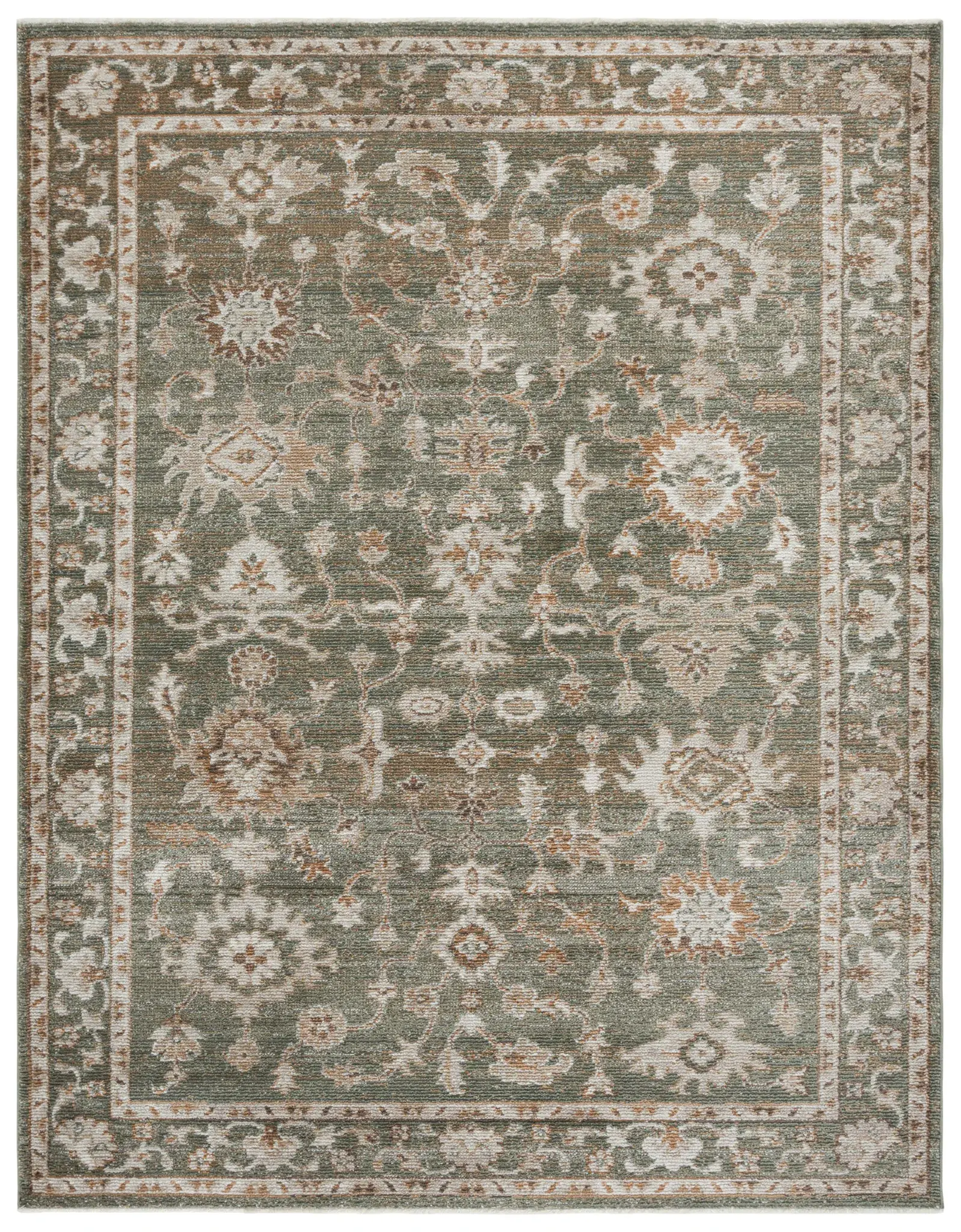 Hazel Botanical Bordered Rug