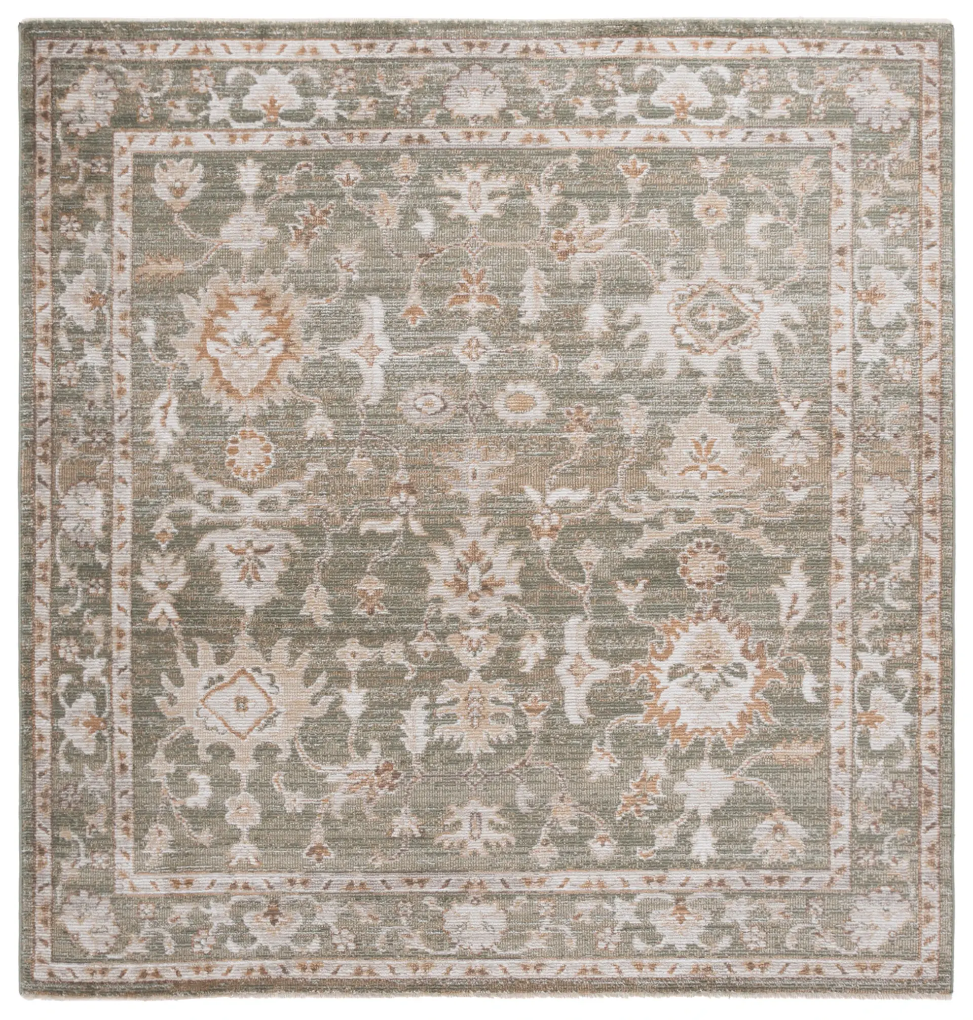 Hazel Botanical Bordered Rug