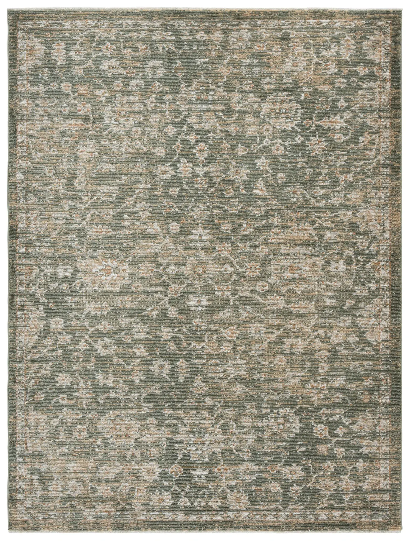 Hazel Distressed Floral Medallion Rug