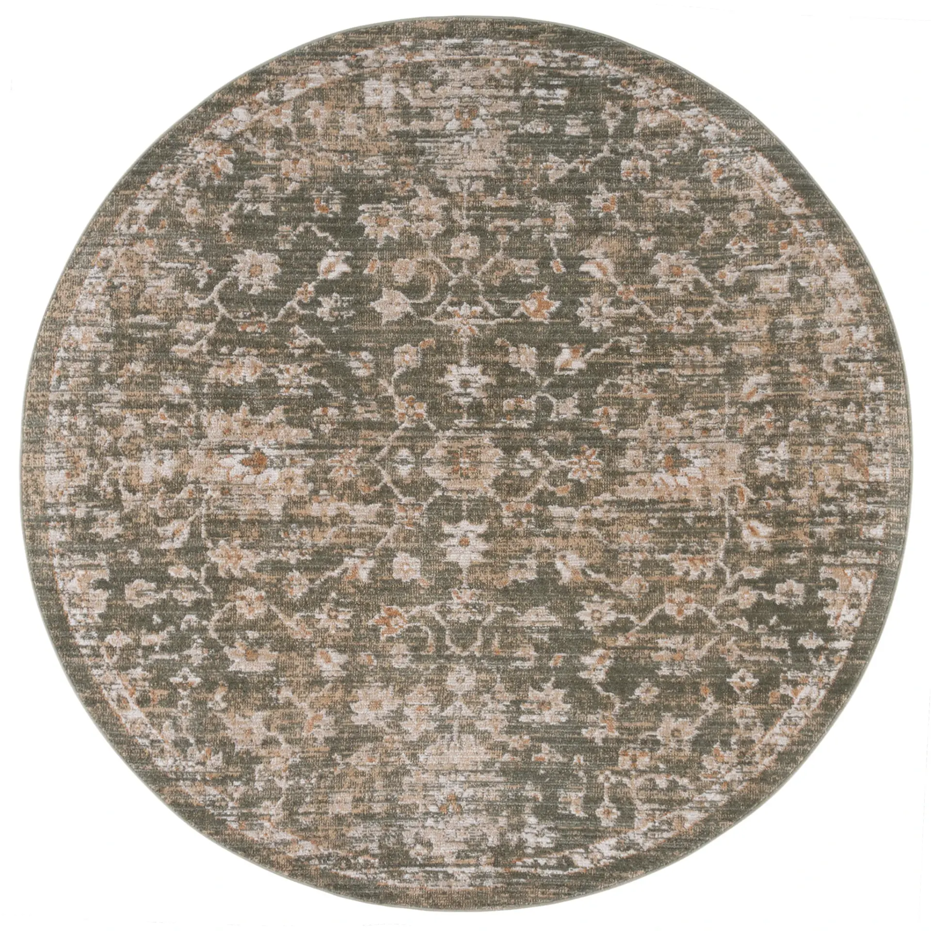 Hazel Distressed Floral Medallion Rug