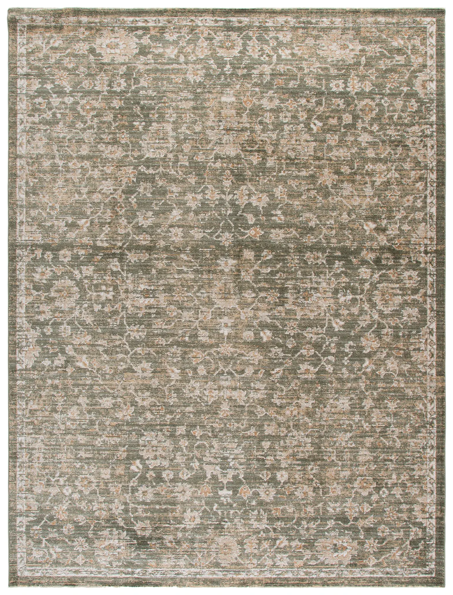 Hazel Distressed Floral Medallion Rug