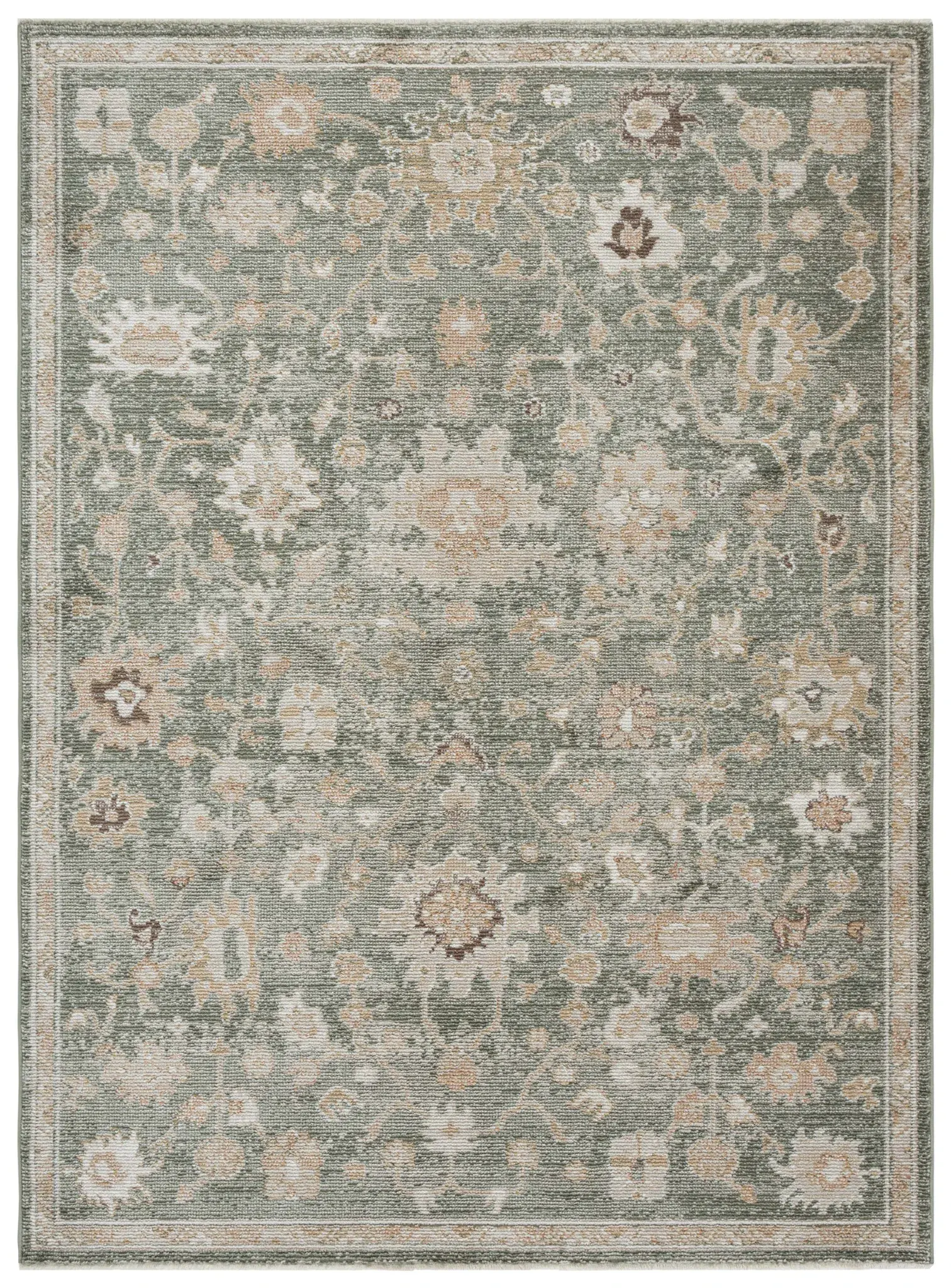 Hazel Floral Bordered Rug