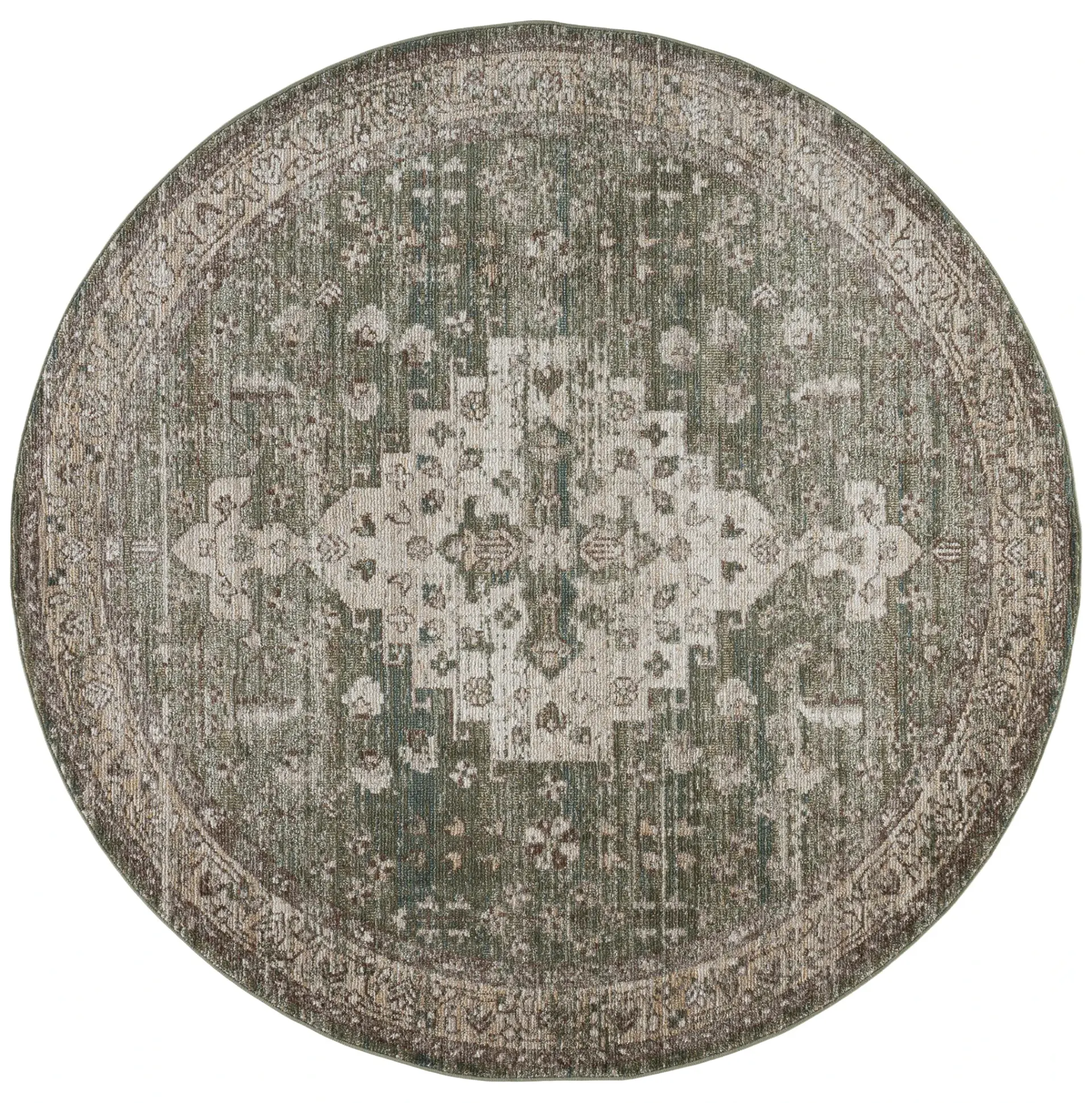 Hazel Distressed Medallion Rug