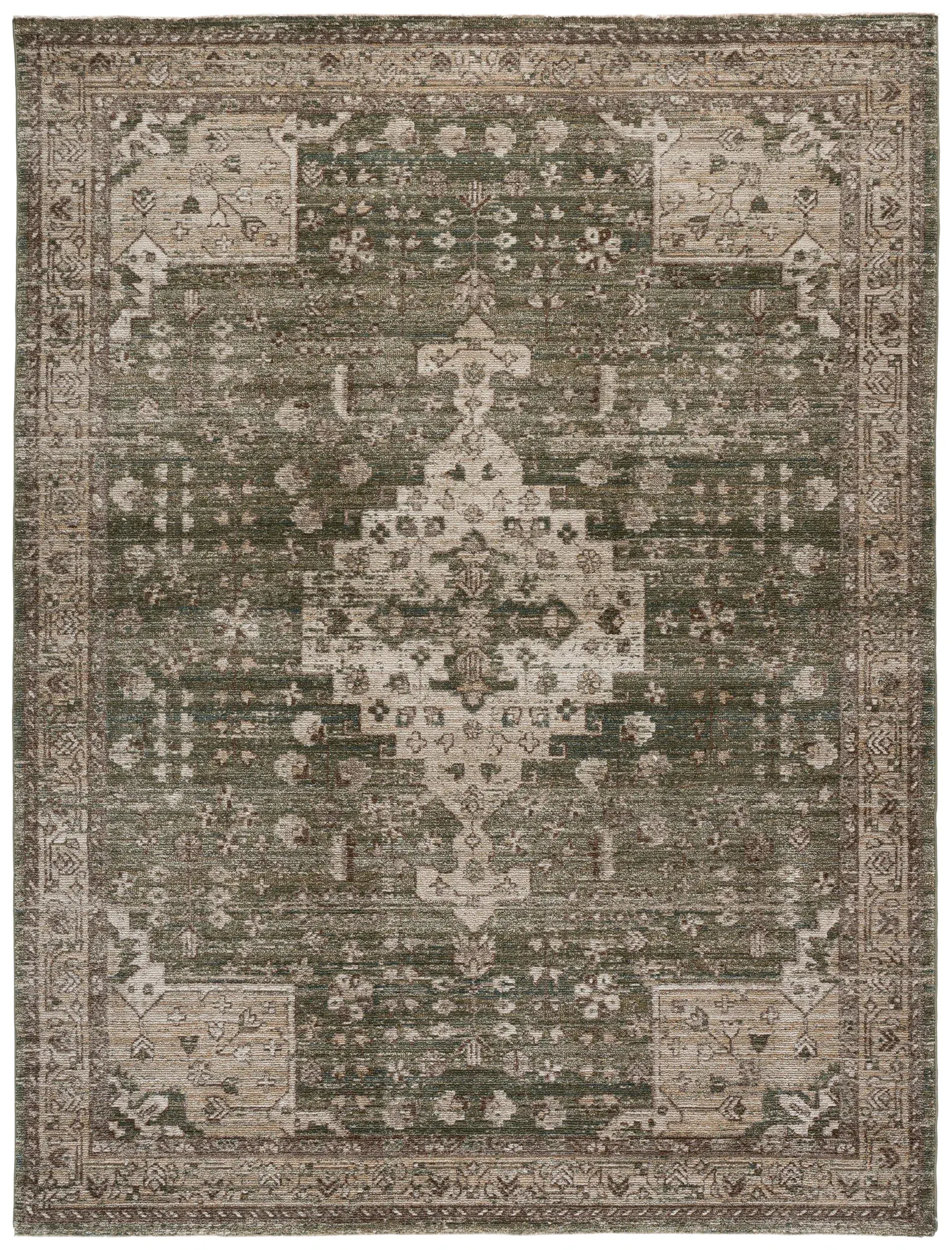 Hazel Distressed Medallion Rug