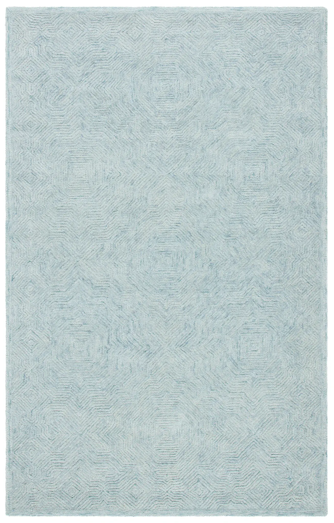 Ikat Concentric Diamond Hand-Tufted Wool Rug