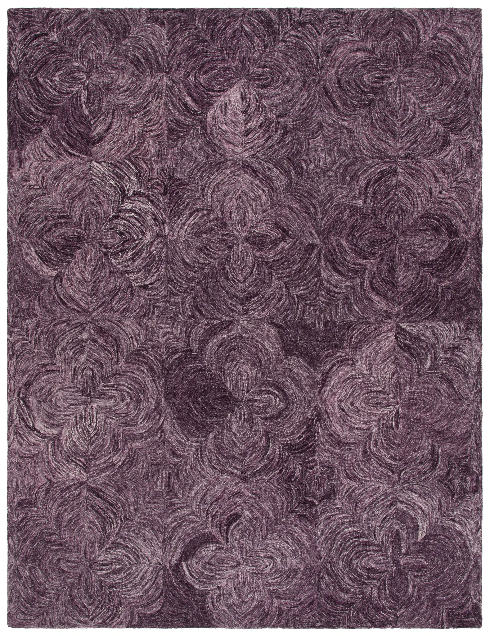 Ikat Modern Clover Hand-Tufted Wool Rug