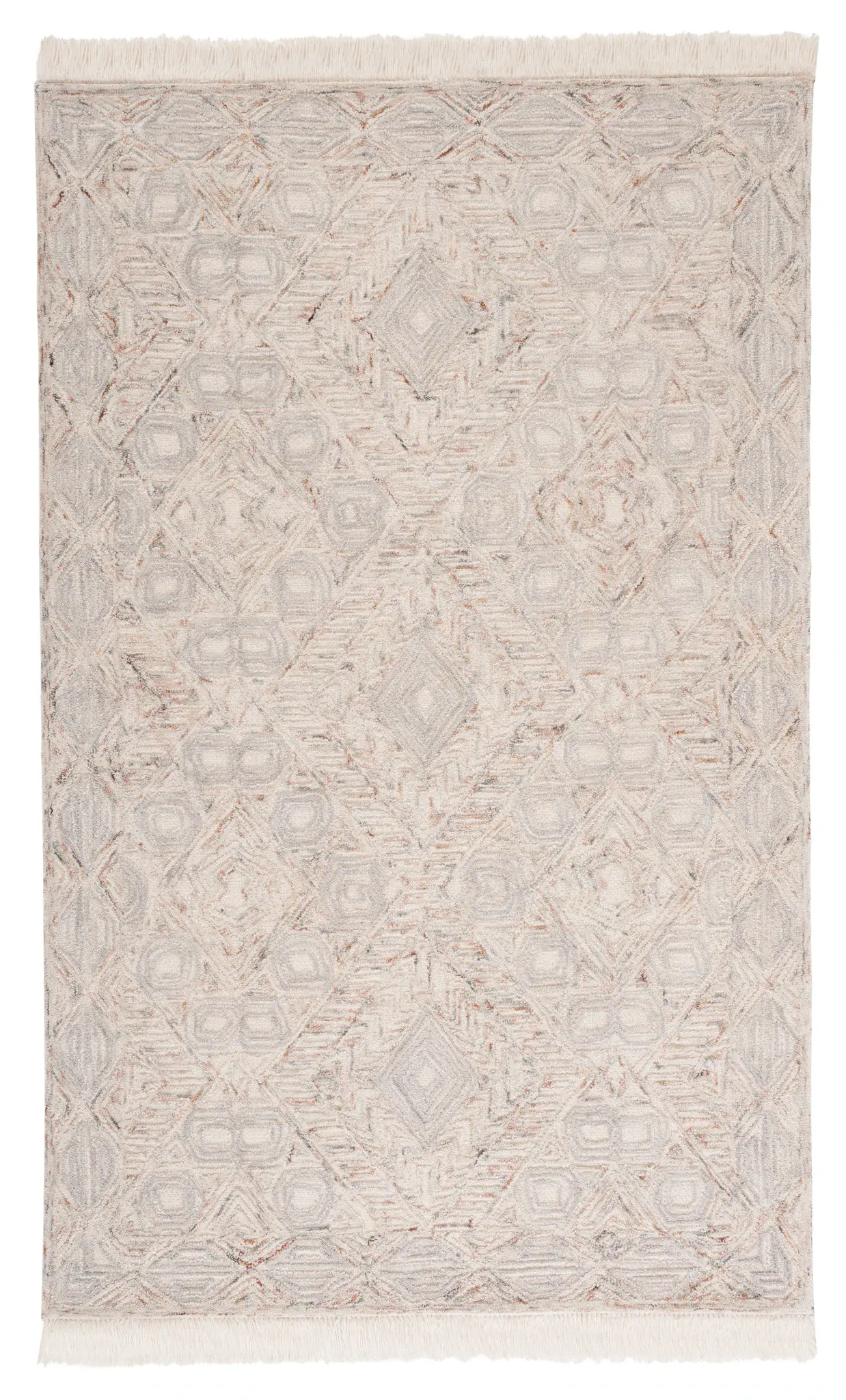 Ikat Boho Diamond Trellis Hand-Tufted Wool Rug